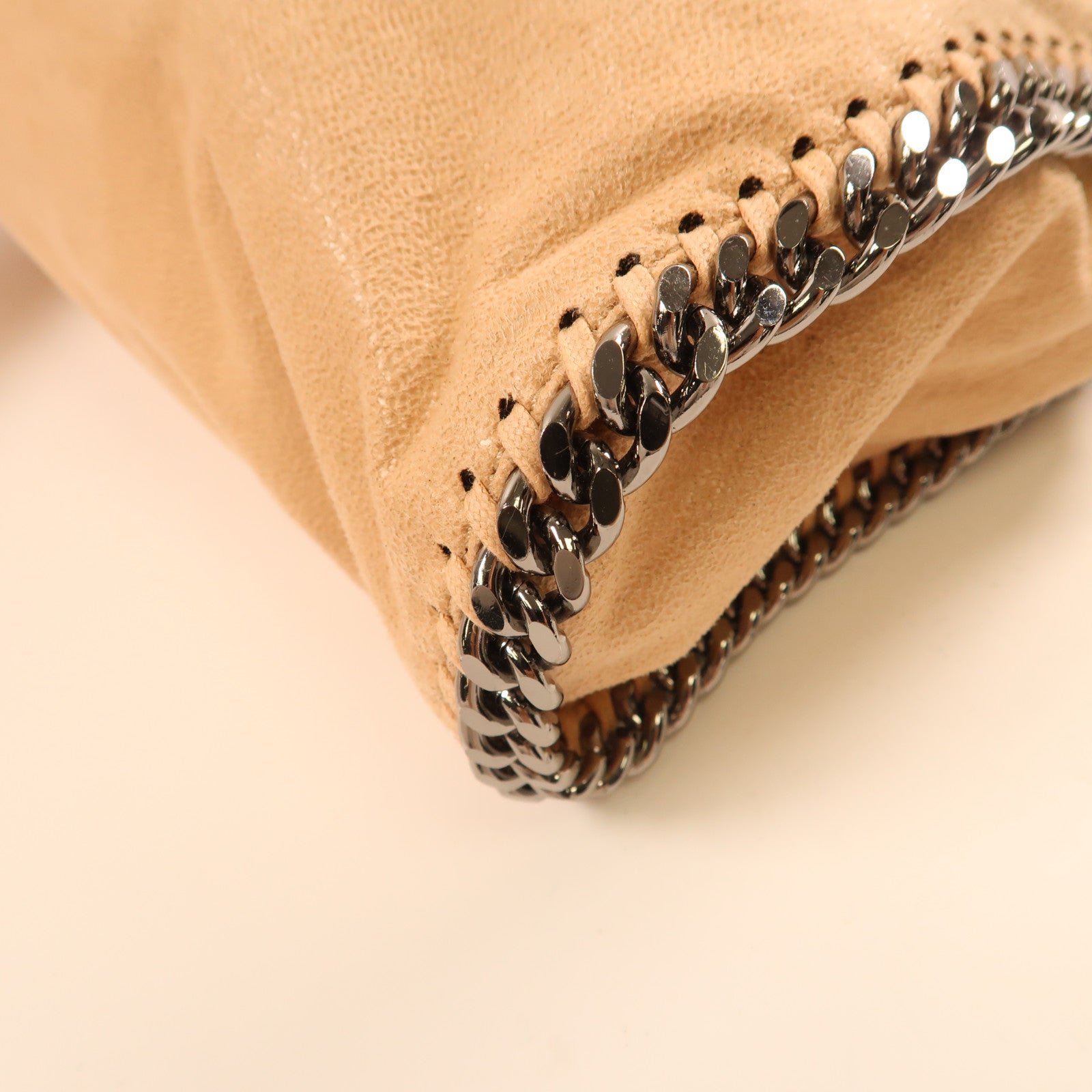 SELECTION Shaggy Deer Fabric Stella Mccartney銀扣鏈帶肩背袋粉紅色