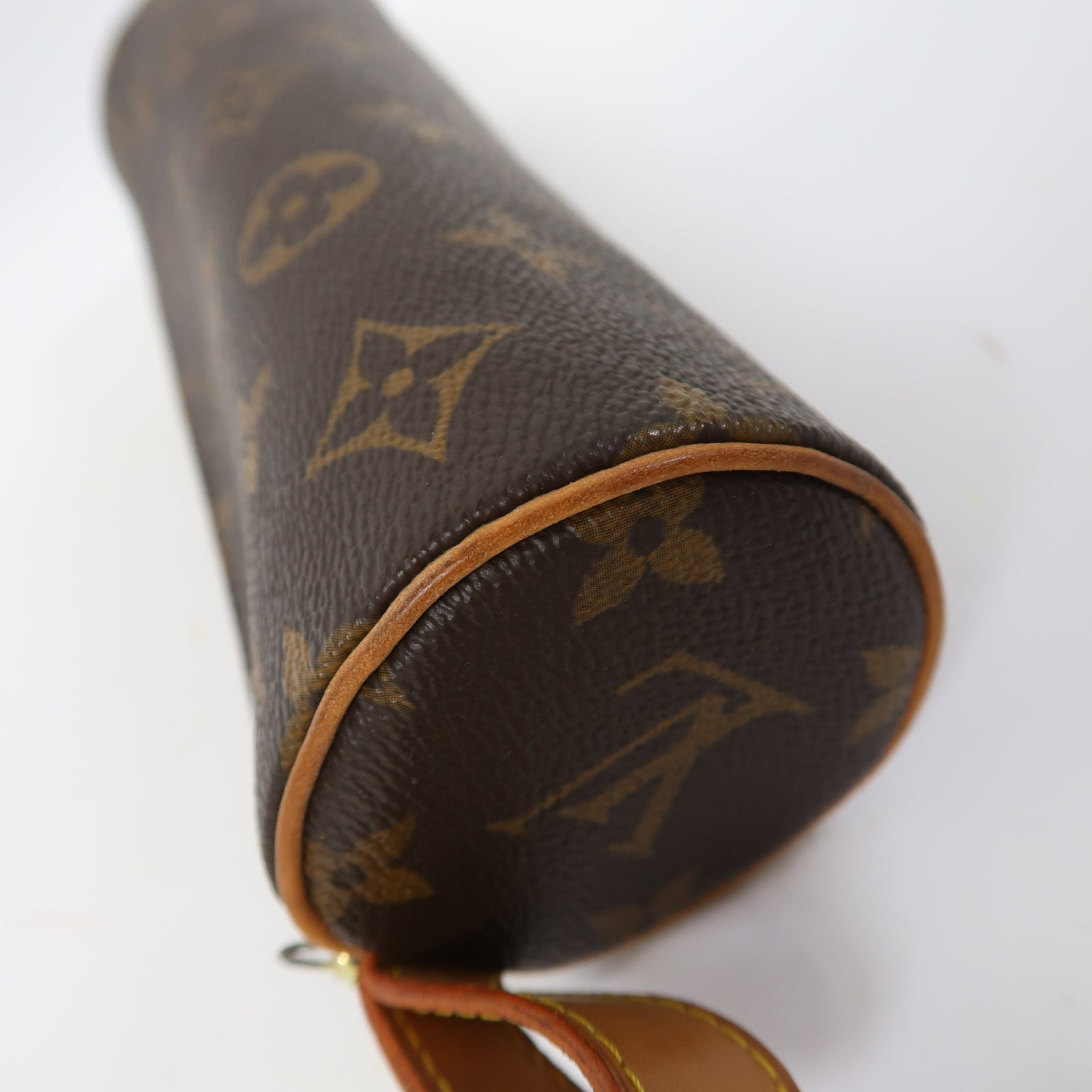 LOUIS VUITTON Monogram Pencil Case金扣筆袋啡色
