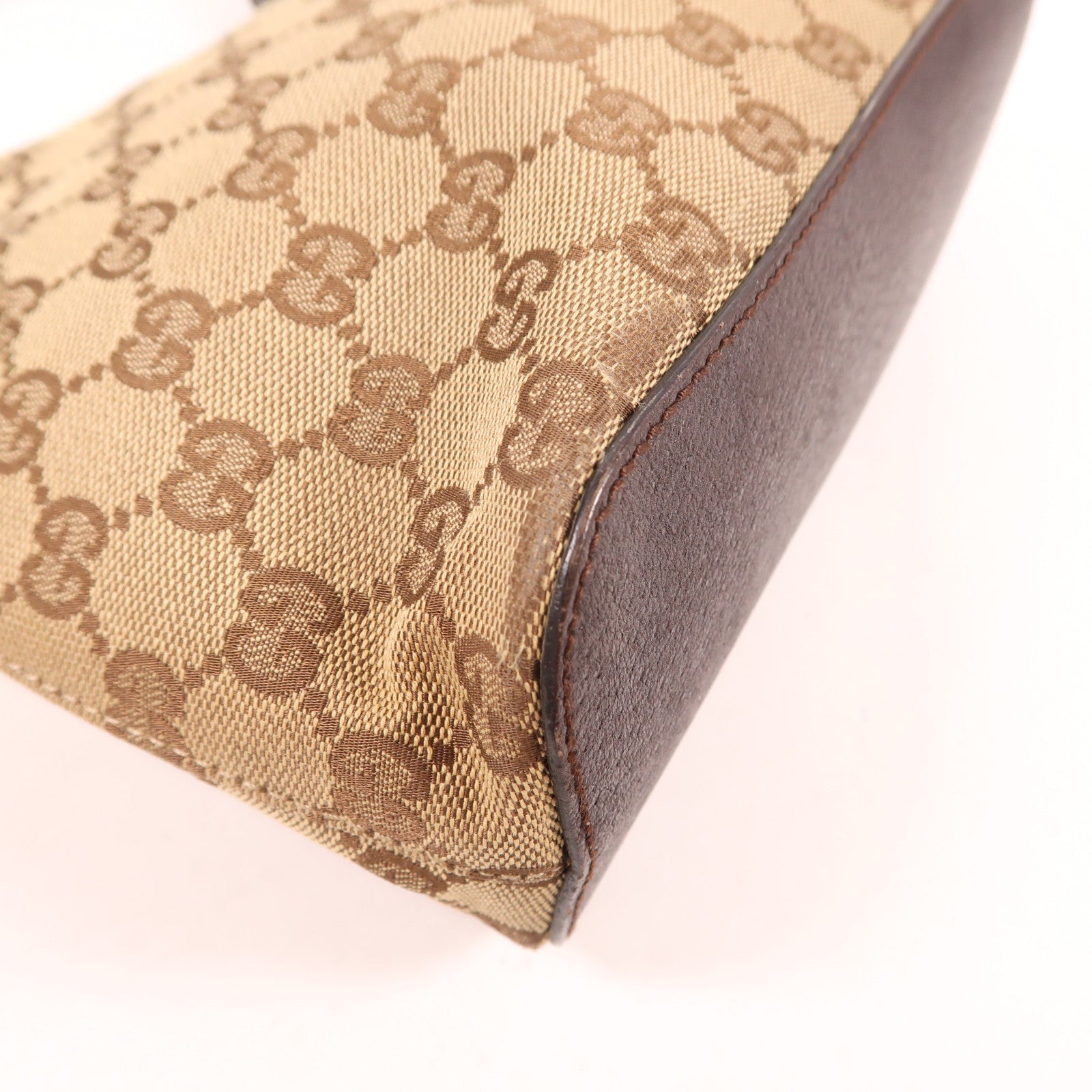 GUCCI 帆布Tote Bag銀扣手挽袋