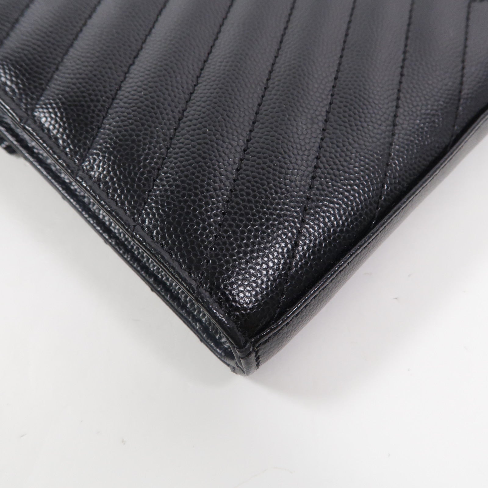 SAINT LAURENT 牛皮皮革Cassandre Envelope鏈帶肩背袋