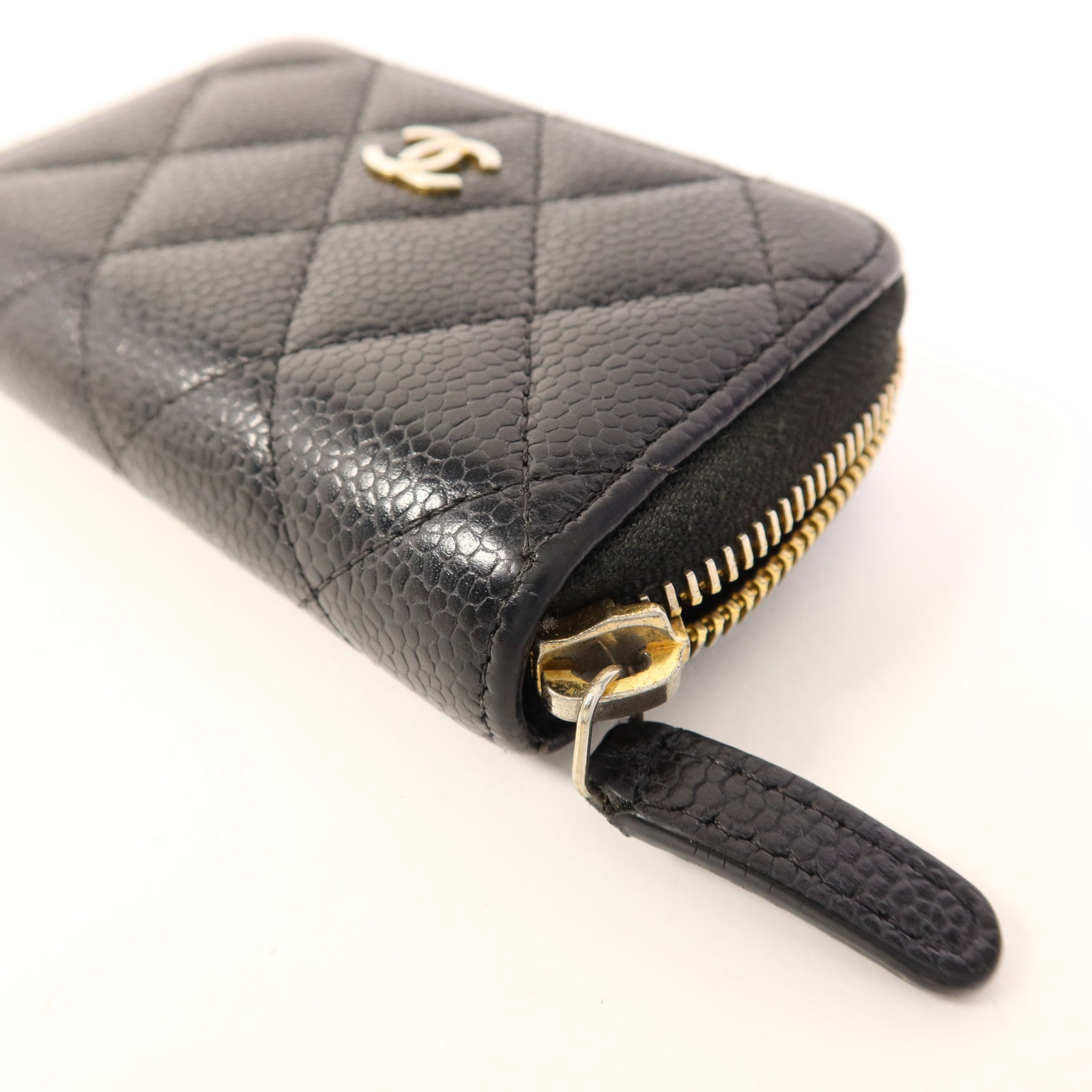 CHANEL 牛皮皮革Card Case銀扣卡片套