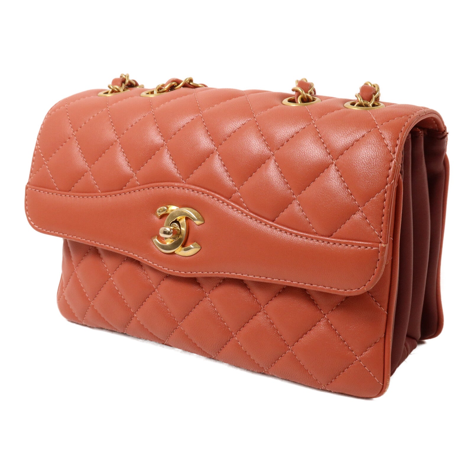 CHANEL 羊皮皮革Chain Shoulder鏈帶肩背袋