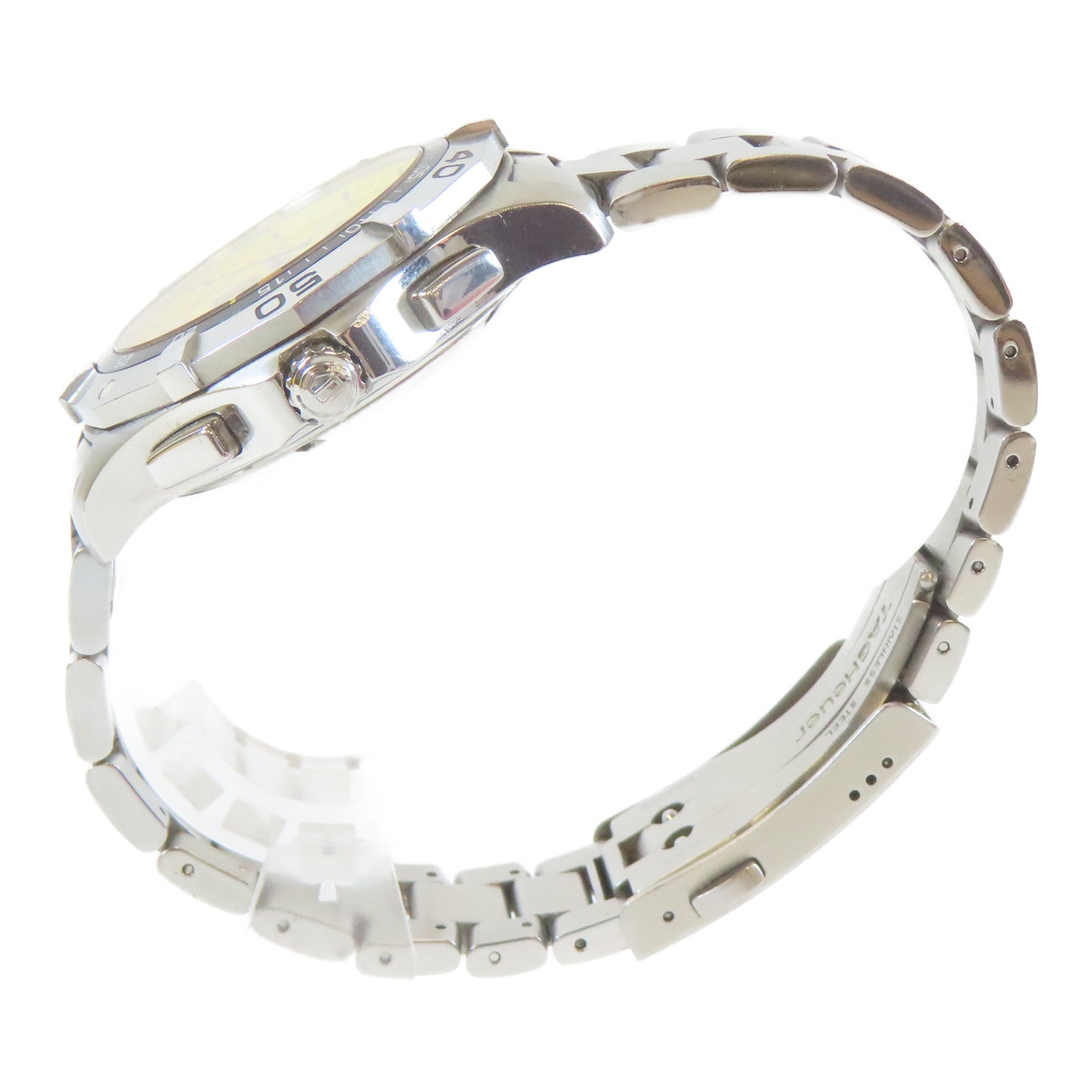 TAG HEUER Aquaracer不鏽鋼手錶黃色