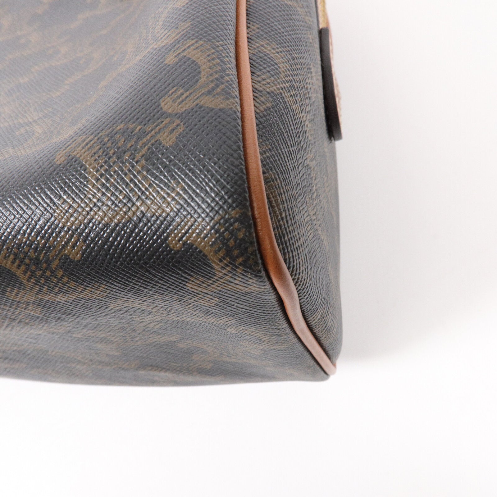 CELINE 塗層帆布Mini Boston In Triomphe手挽肩背兩用袋
