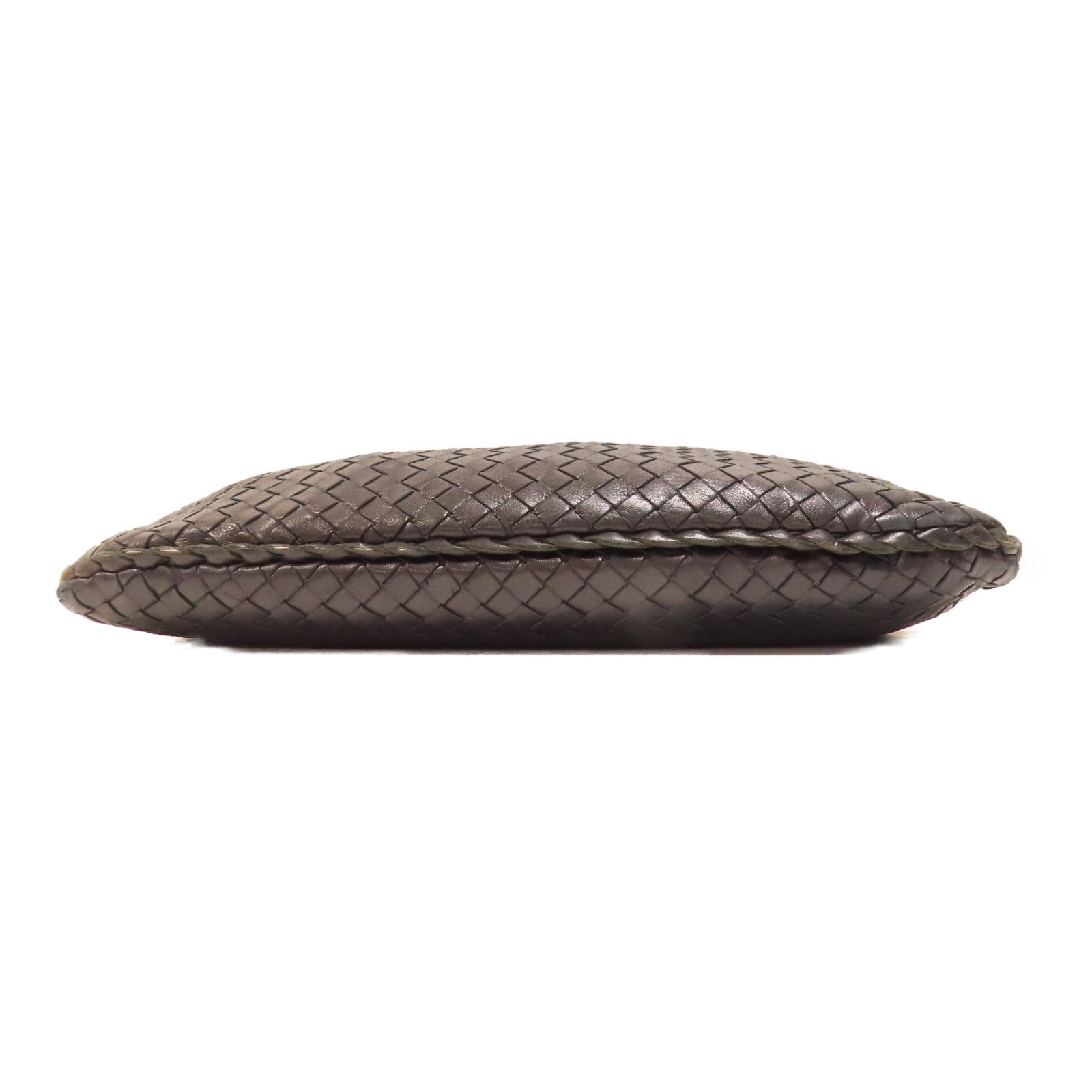 BOTTEGA VENETA 織紋牛皮皮革Hobo Bag金扣肩背袋黑色