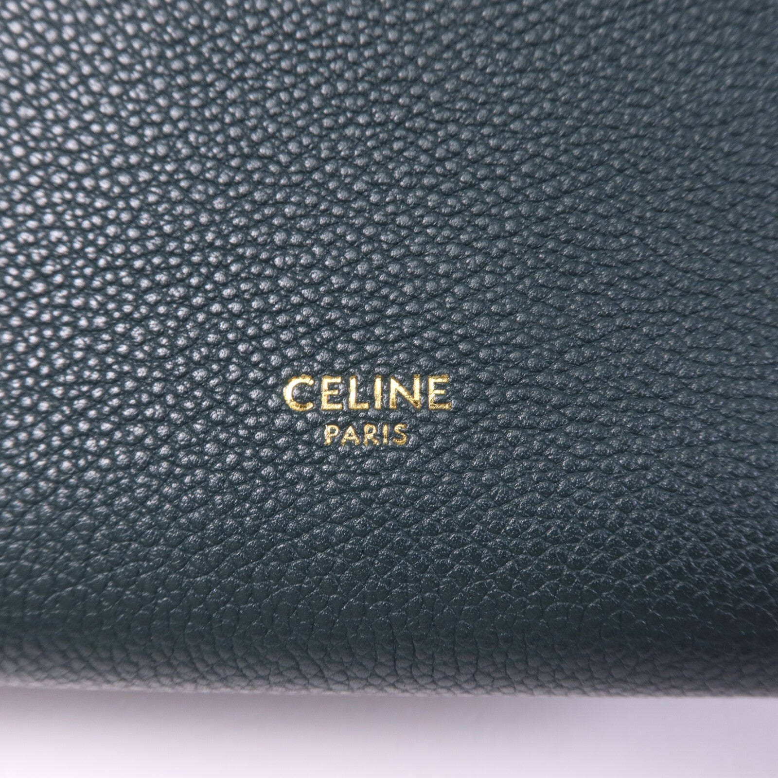 CELINE 牛皮皮革Small Sangle Bucket金扣肩背袋