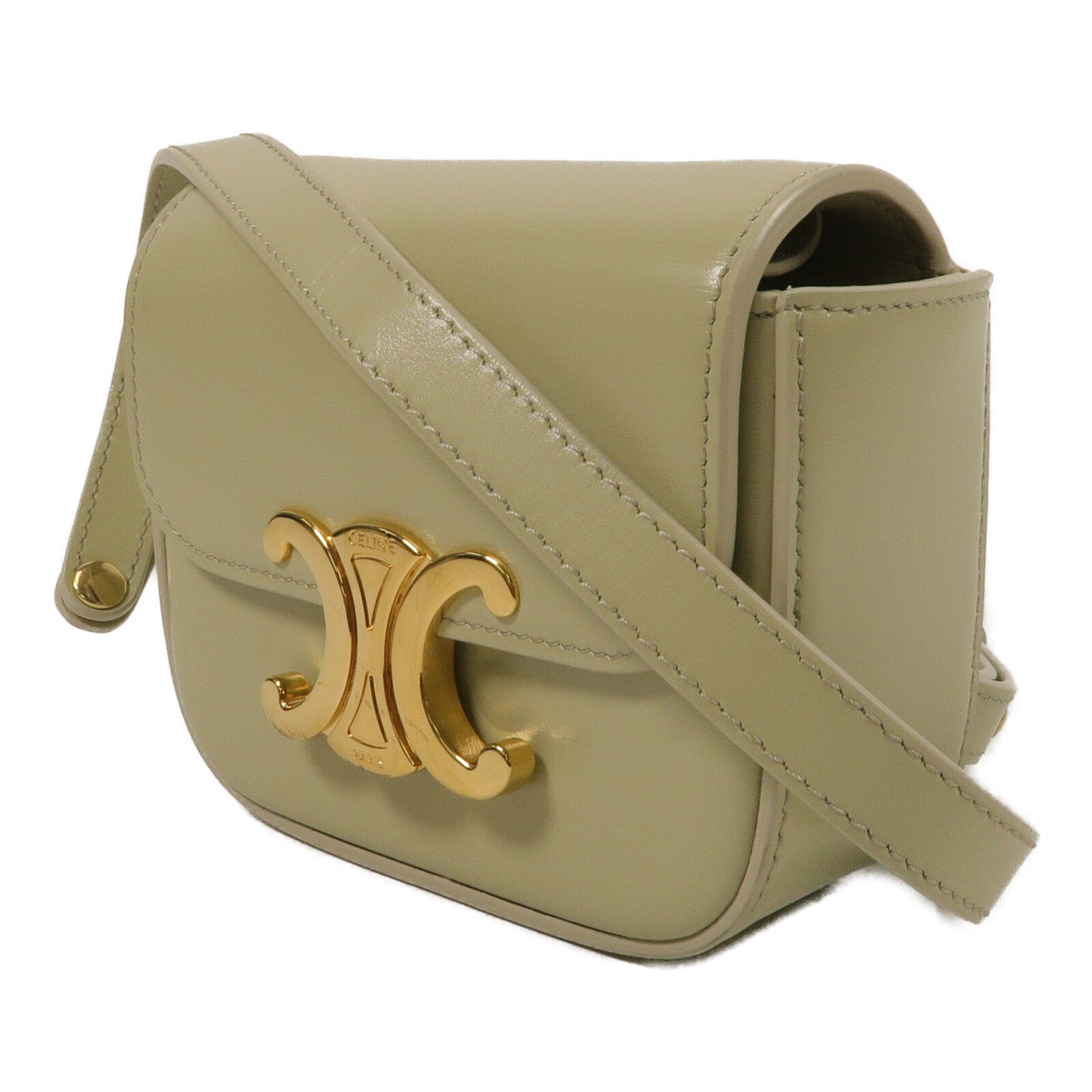 CELINE 牛皮皮革Mini Claude肩背袋