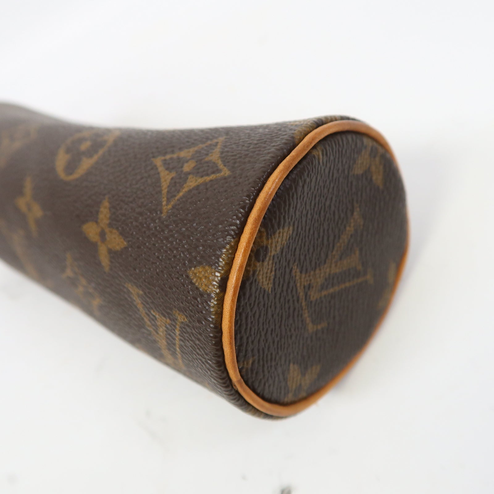 LOUIS VUITTON Monogram Pencil Case金扣筆袋啡色