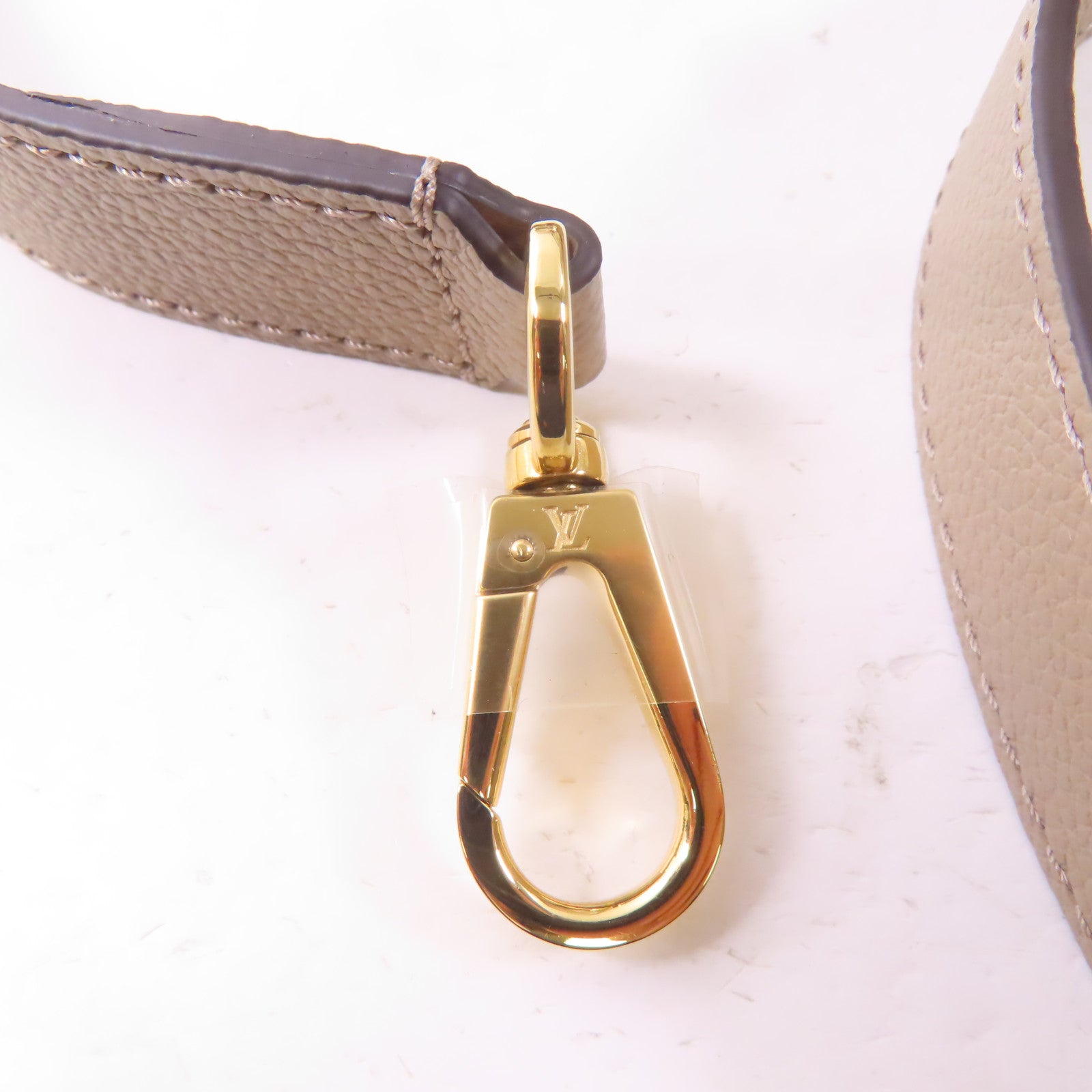 LOUIS VUITTON Monogram Empreinte Madeleine MM金扣手挽肩背兩用袋淺褐色