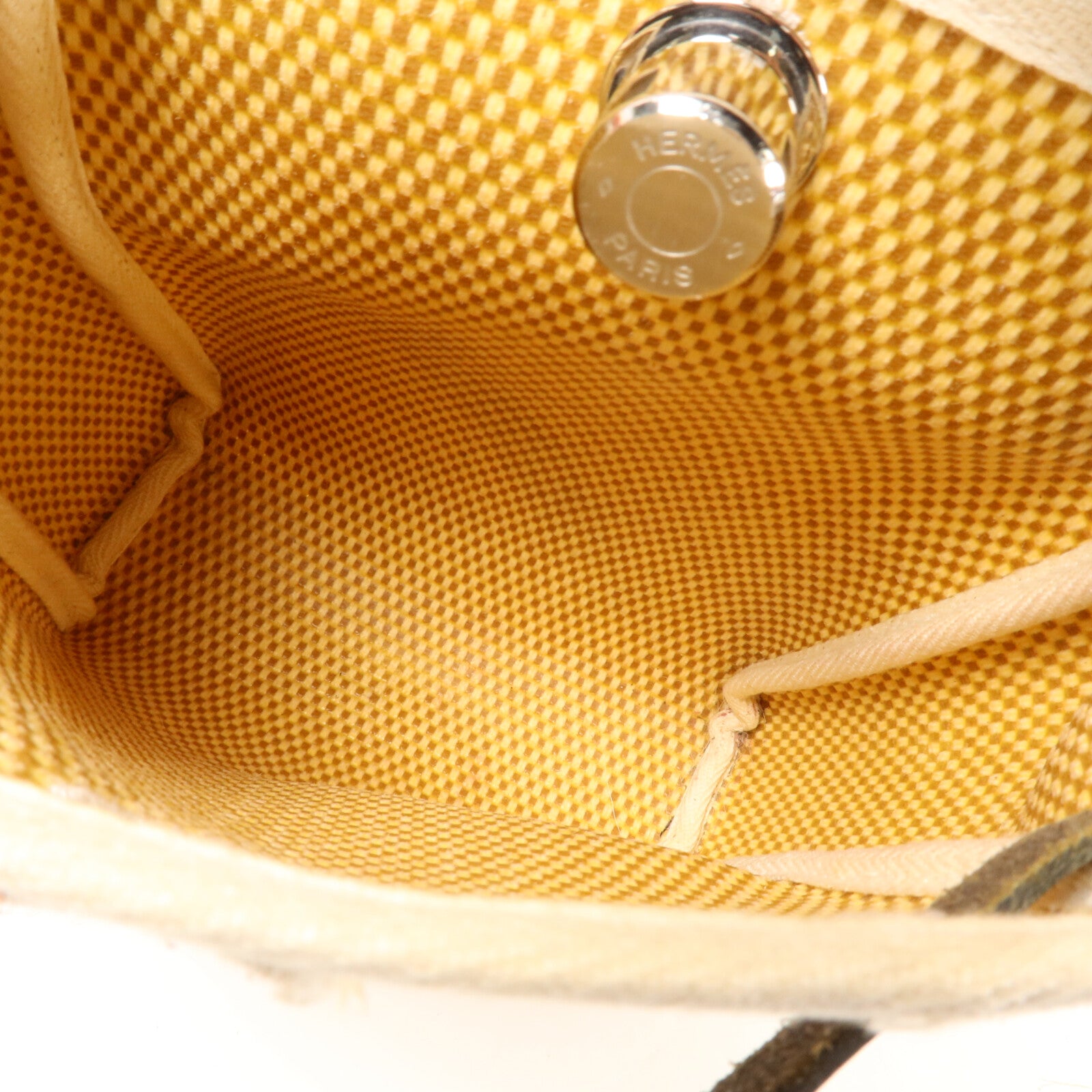 HERMES 帆布Vintage Herbag Mini肩背袋Noir