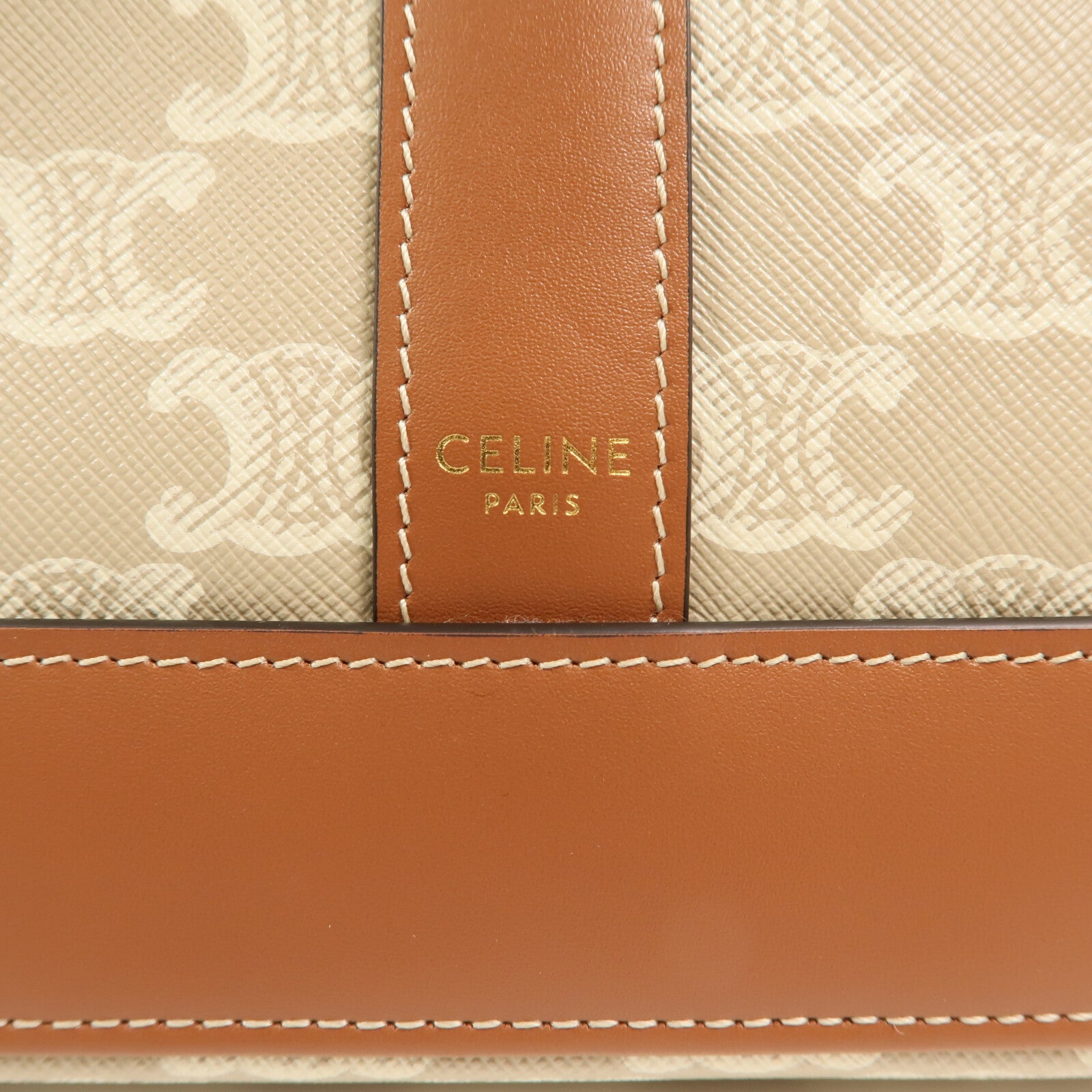 CELINE 塗層帆布Small Bucket金扣肩背袋