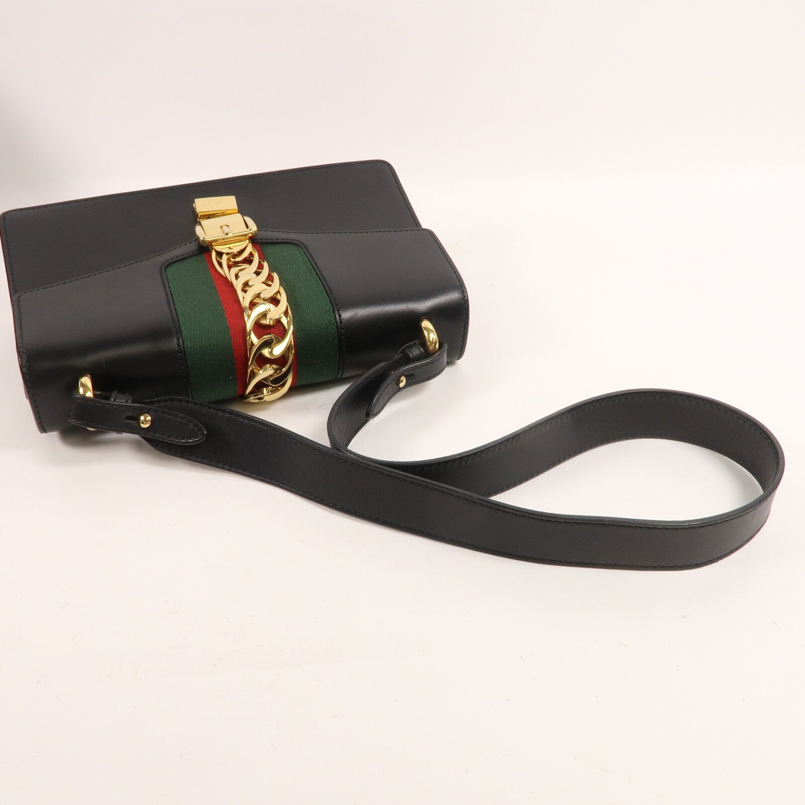 GUCCI 牛皮皮革Sylvie Small肩背袋