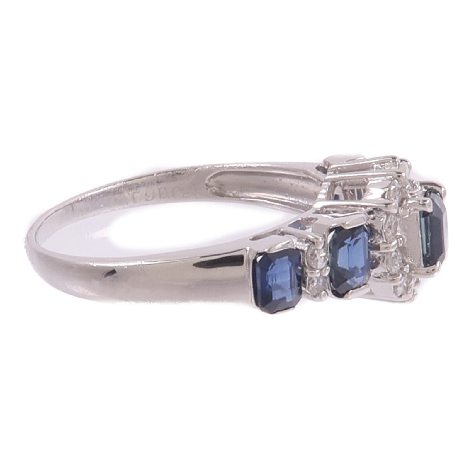 JEWELRY PT900鉑金Sapphire Diamond Ring藍寶石/鑽石戒指