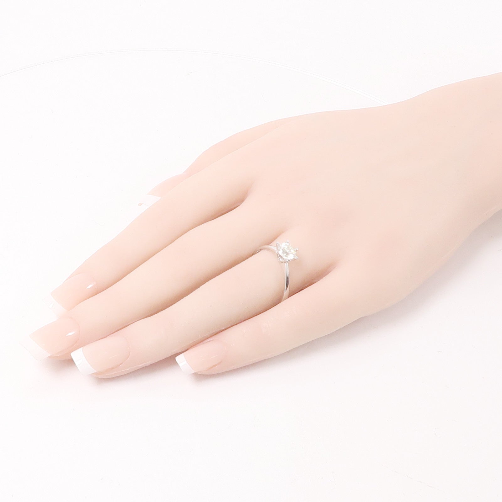 JEWELRY 18K白金Diamond Ring 1.0ct鑽石戒指US#8.5