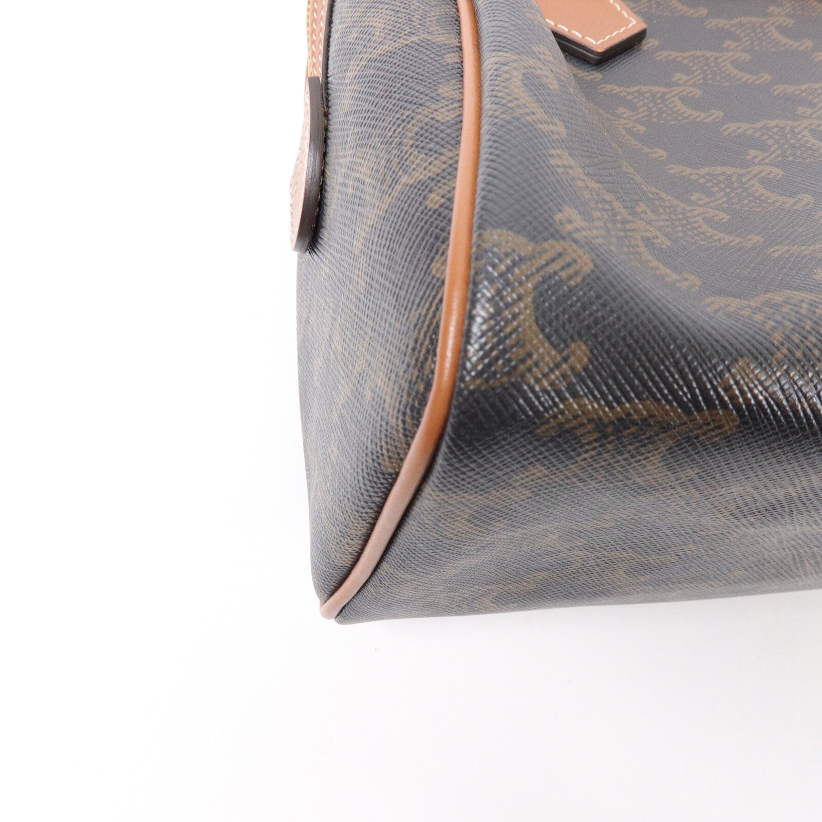 CELINE 塗層帆布Mini Boston In Triomphe手挽肩背兩用袋
