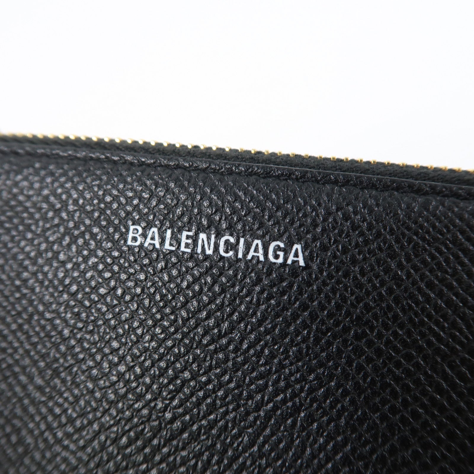 BALENCIAGA 牛皮皮革Card Case金扣卡片套黑色