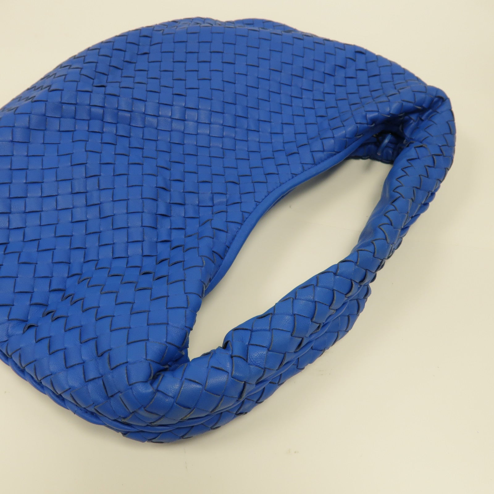 BOTTEGA VENETA 織紋皮革Shoulder Bag肩背袋藍色