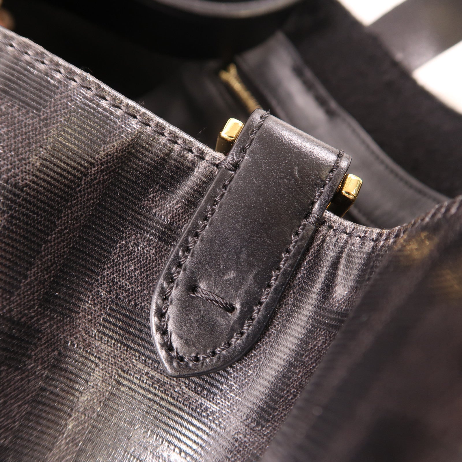 FENDI 塗層帆布Tote Bag金扣手挽袋