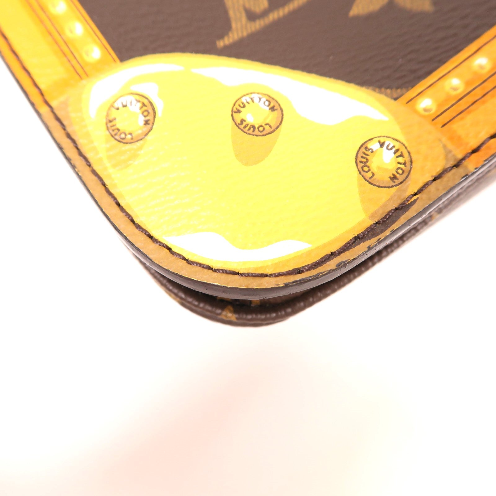 LOUIS VUITTON【激減優惠】 Monogram Summer Trunk Pochette Metis金扣手挽肩背兩用袋棕色/彩色