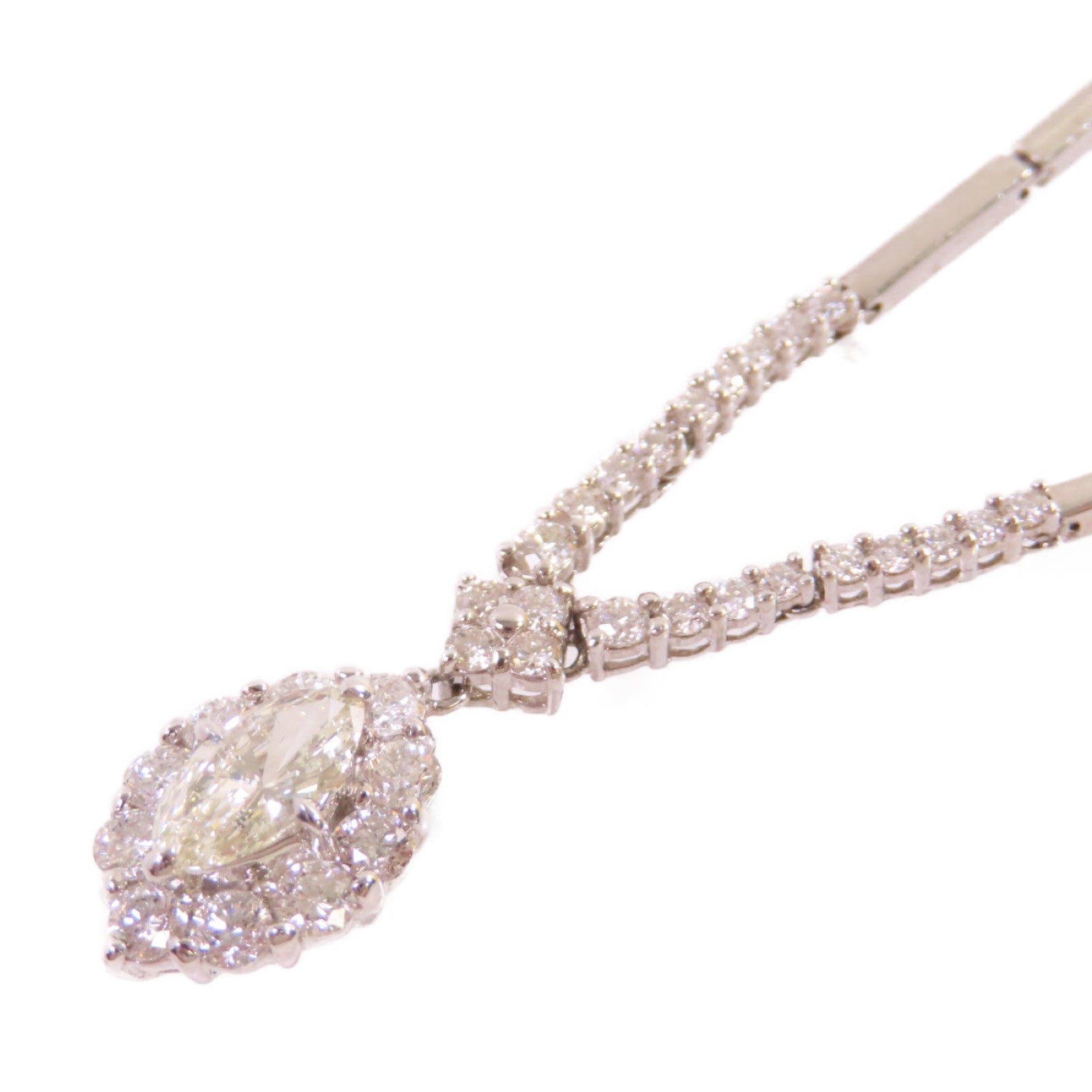 JEWELRY 18K白金/14K白金Diamond Necklace 0.76ct/0.88ct/0.55ct鑽石項鍊