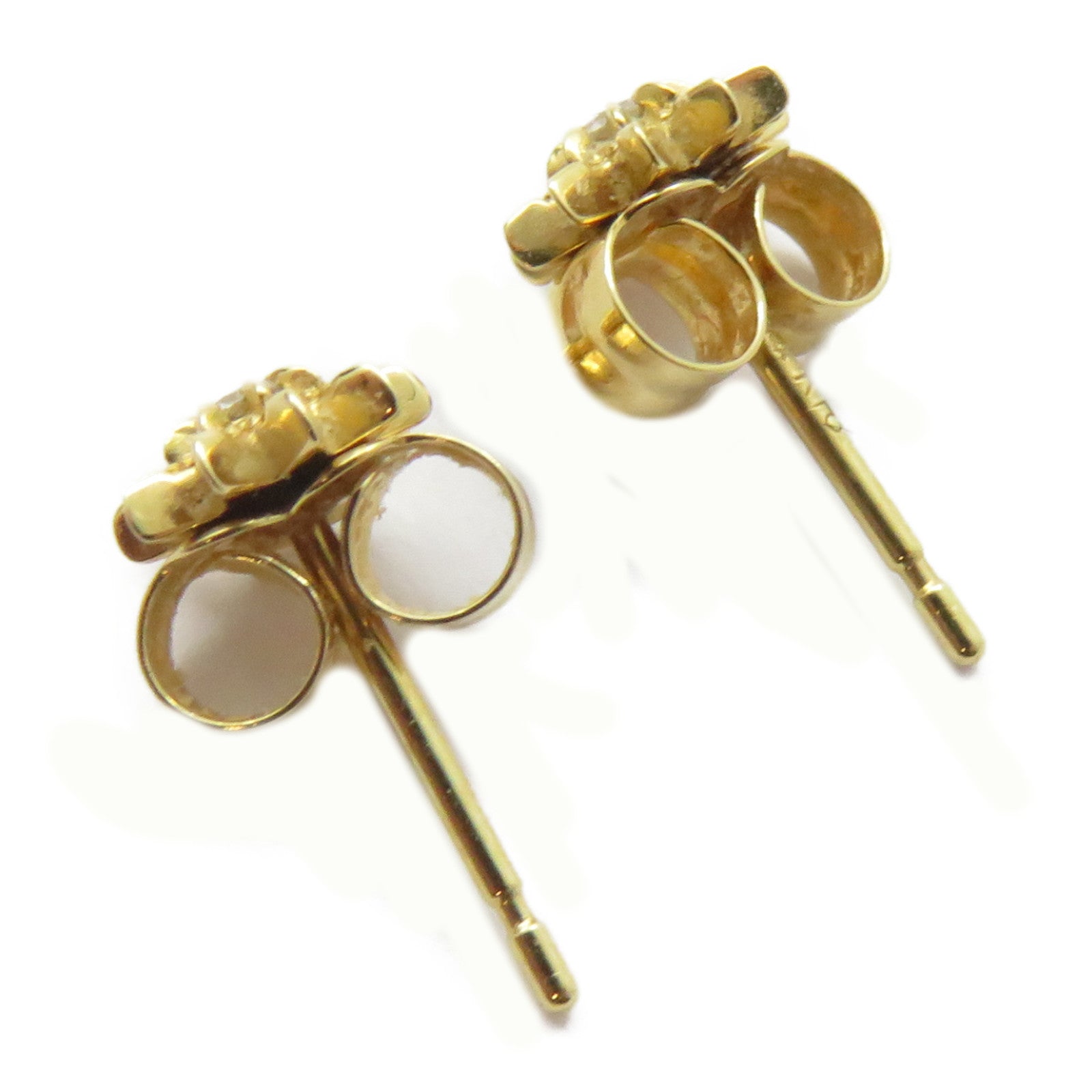 JEWELRY 18K黃金Diamond Earrings 0.02ct鑽石耳環