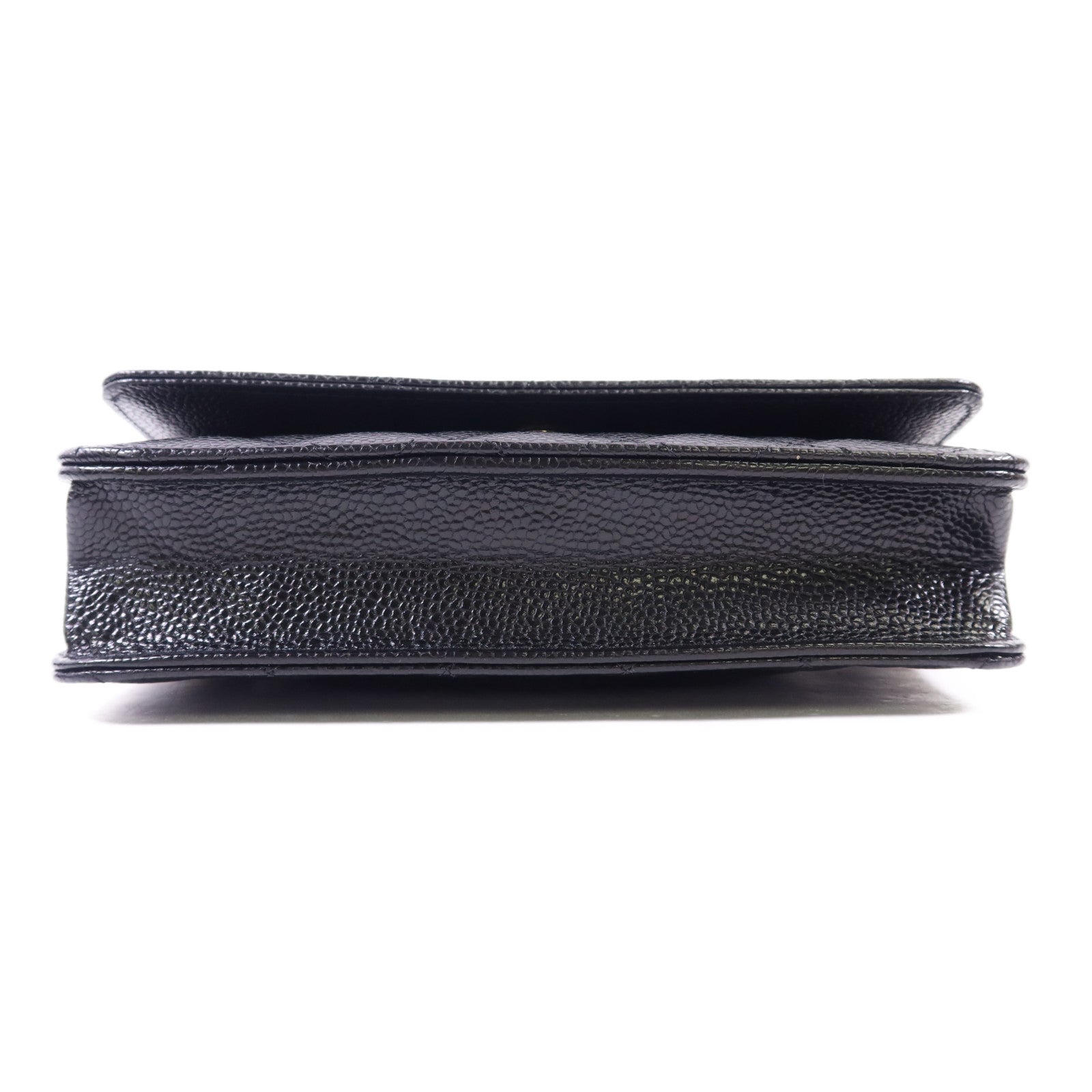 CHANEL 牛皮皮革WOC Wallet On Chain金扣鏈帶肩背袋