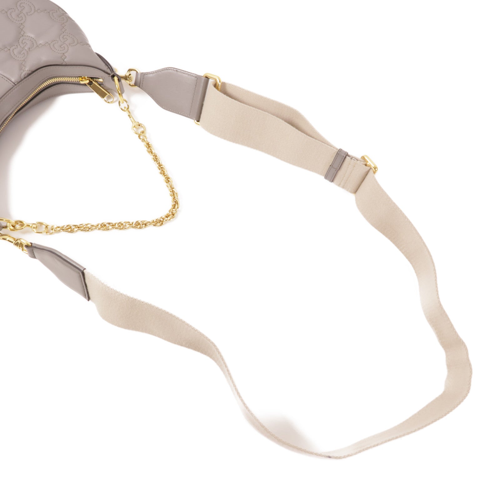 GUCCI 牛皮皮革GG Matelasse金扣鏈帶手挽肩背兩用袋