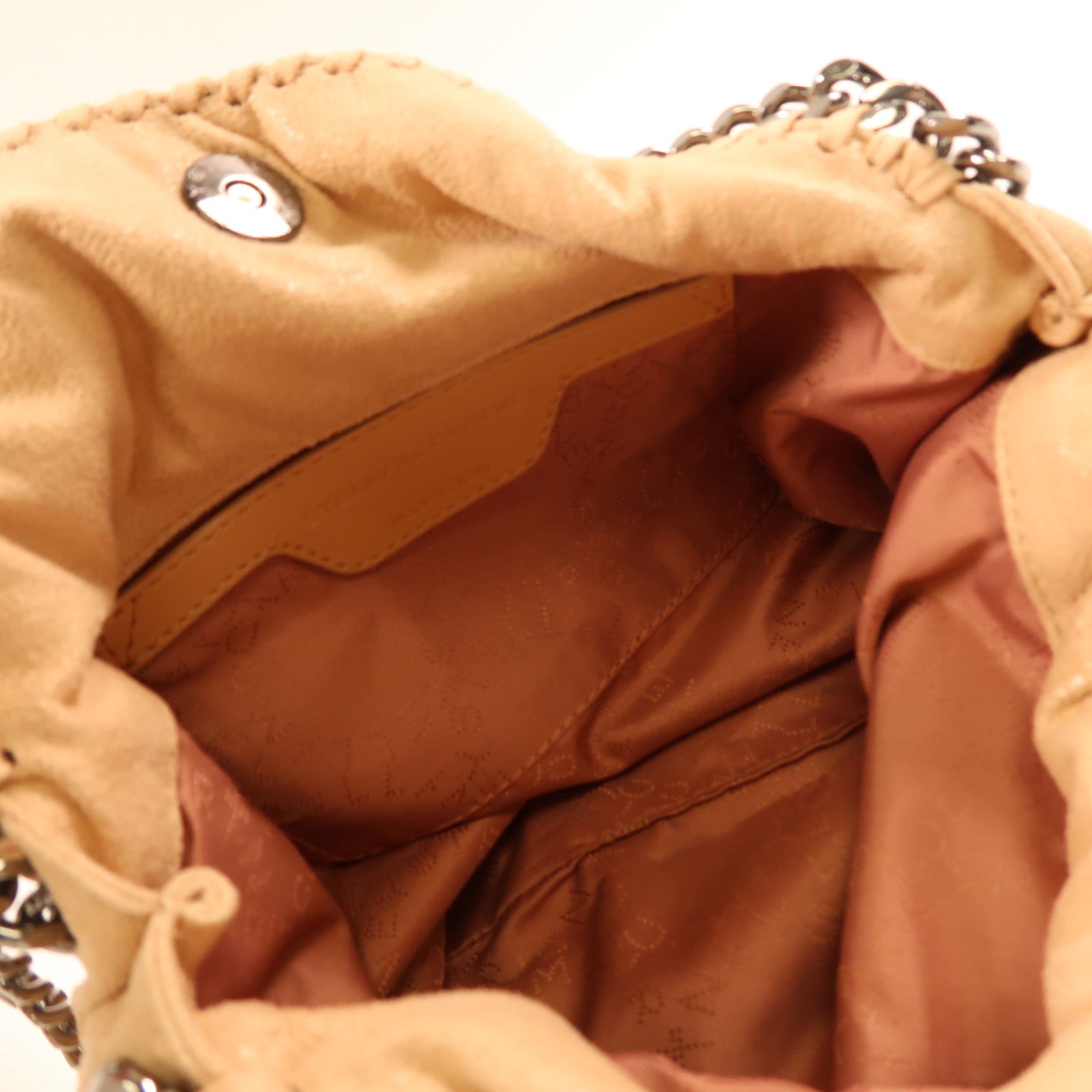 SELECTION Shaggy Deer Fabric Stella Mccartney銀扣鏈帶肩背袋粉紅色