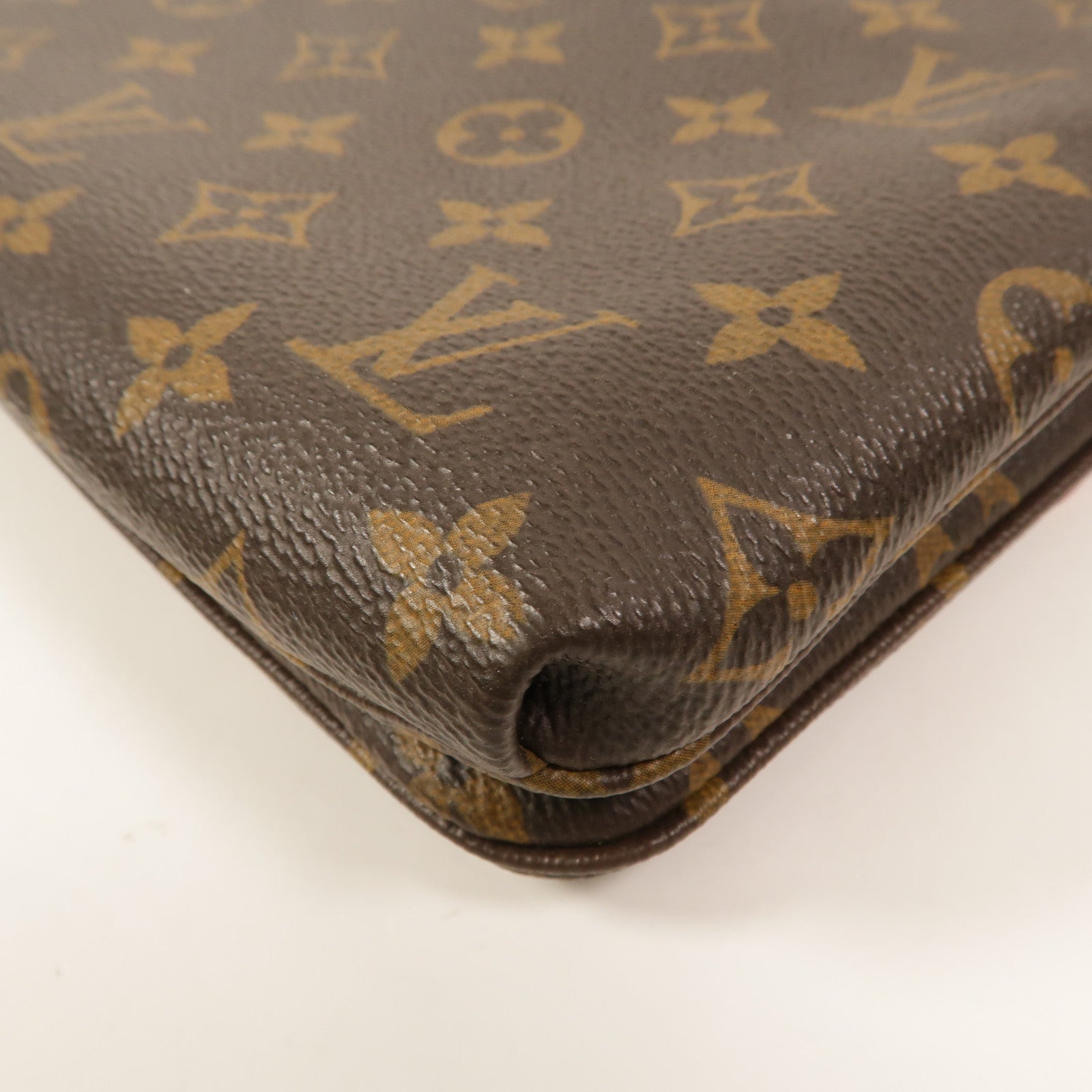 LOUIS VUITTON Monogram/牛皮皮革Twice肩背袋