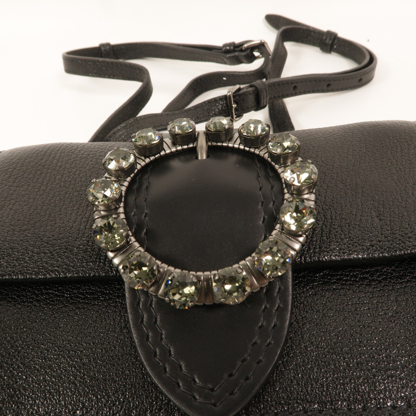 Miu Miu 牛皮皮革Chain Shoulder Bag鏈帶肩背袋