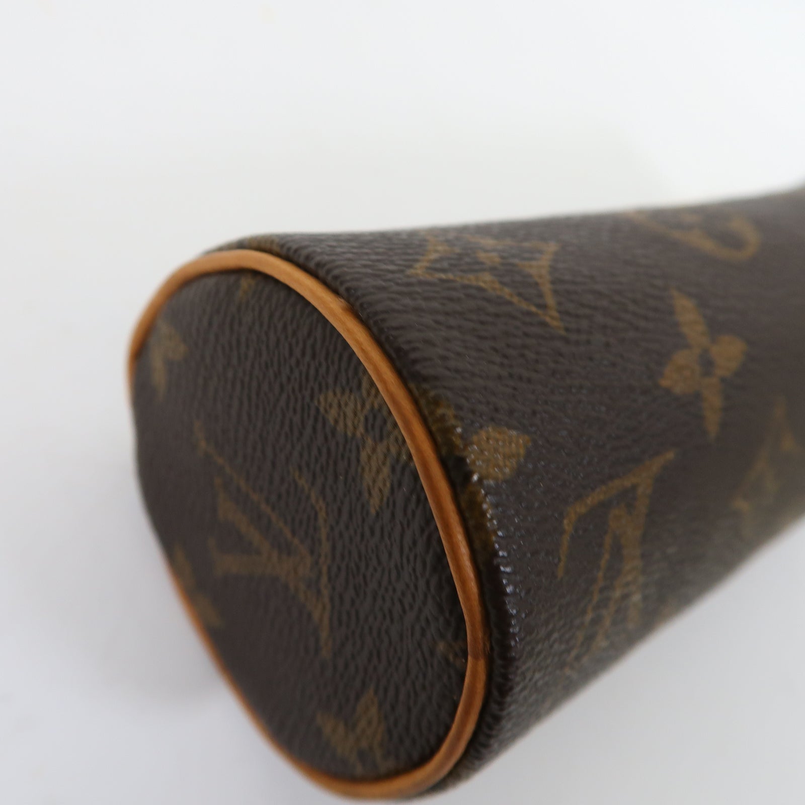 LOUIS VUITTON Monogram Pencil Case金扣筆袋啡色