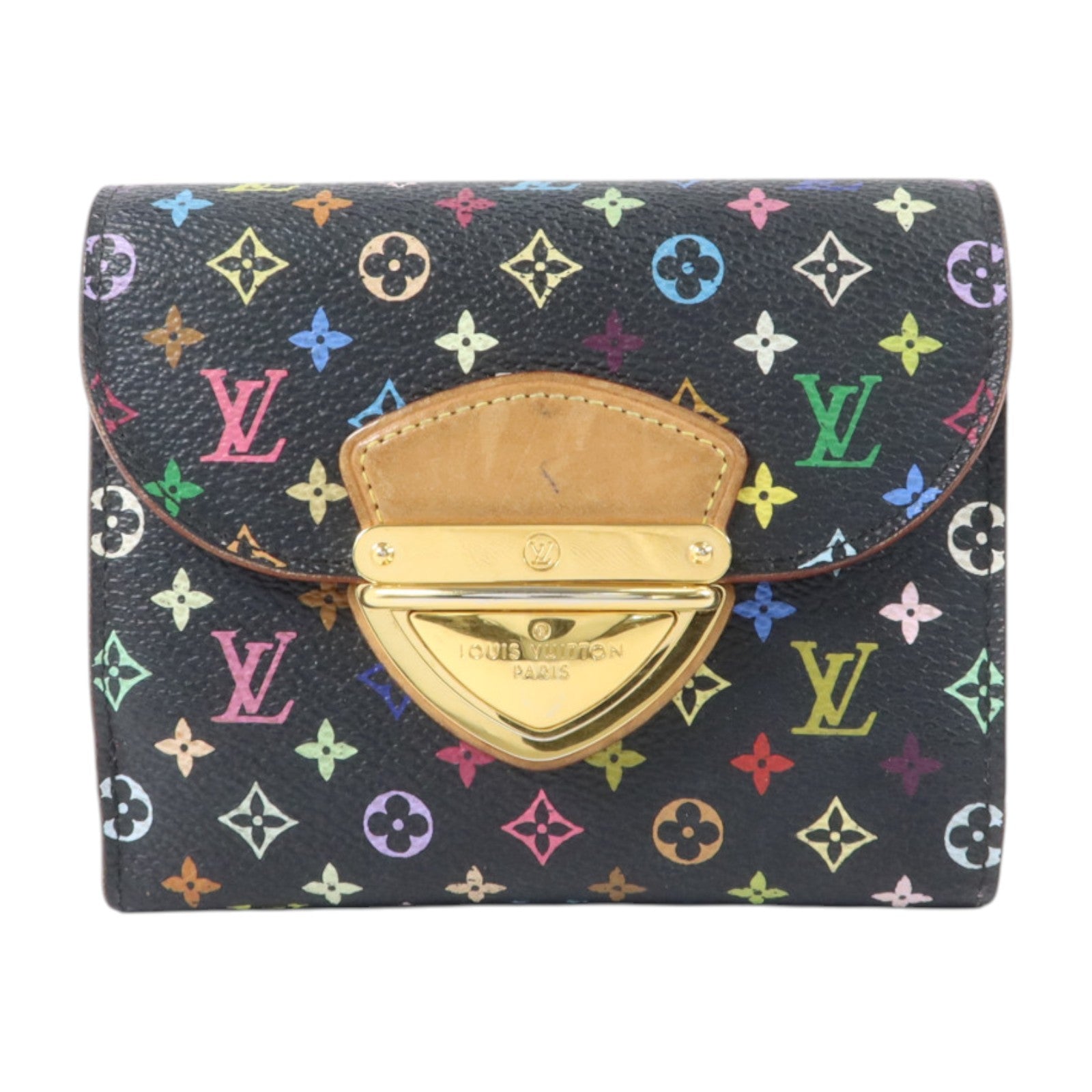 LOUIS VUITTON Monogram Multicolore Portefeuille Joy金扣錢包