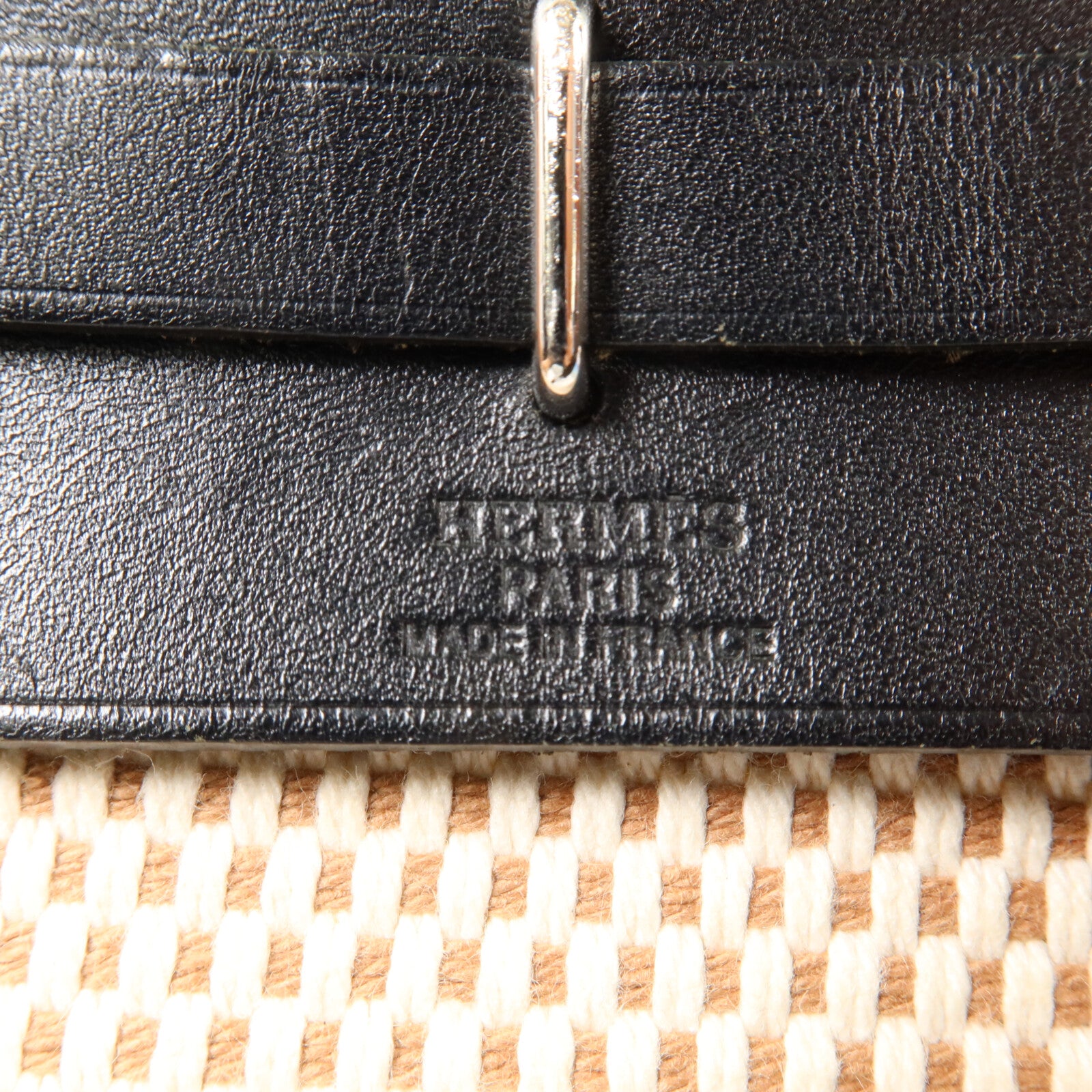 HERMES 帆布Vintage Herbag Mini肩背袋Noir
