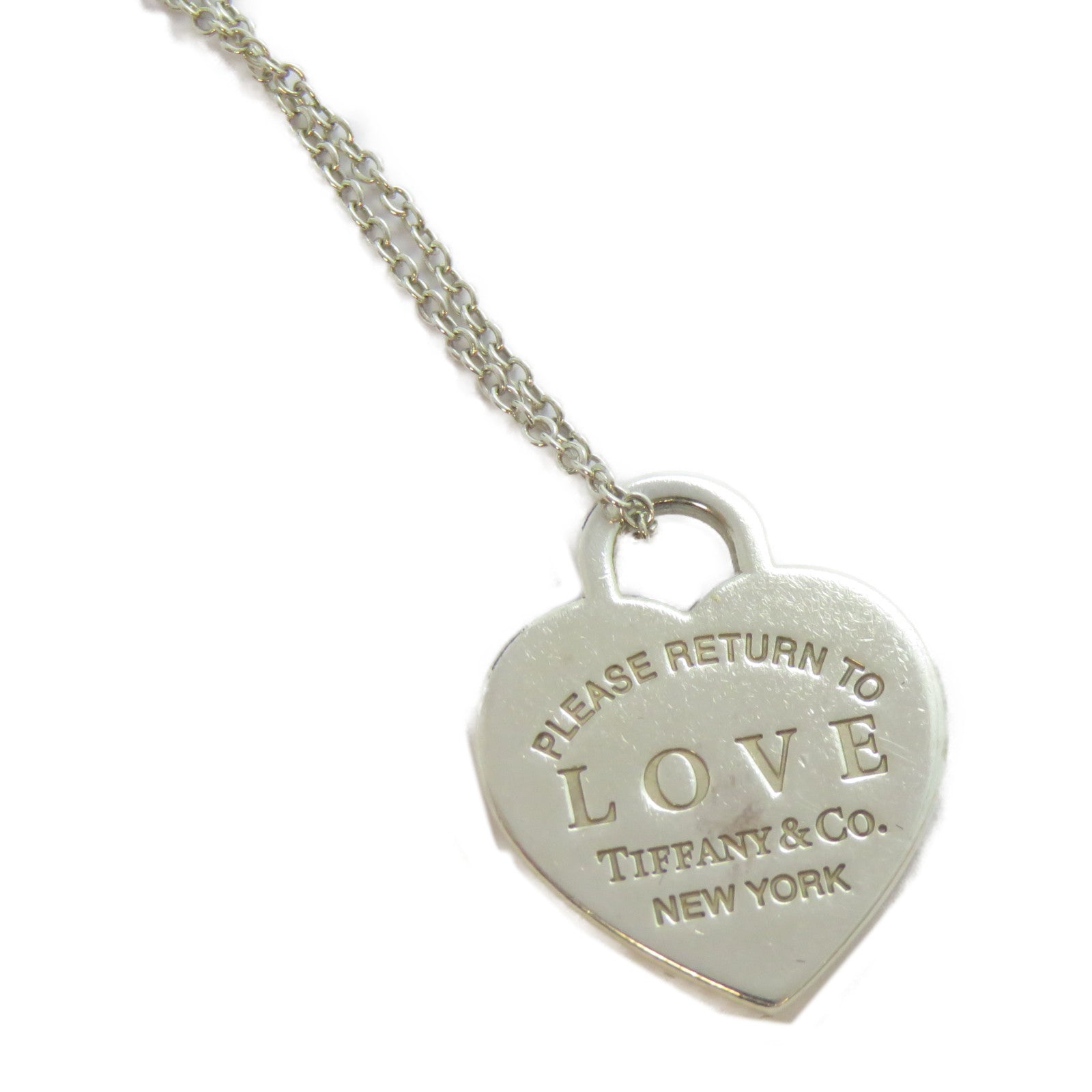 TIFFANY＆CO 925純銀Love Heart Necklace項鍊