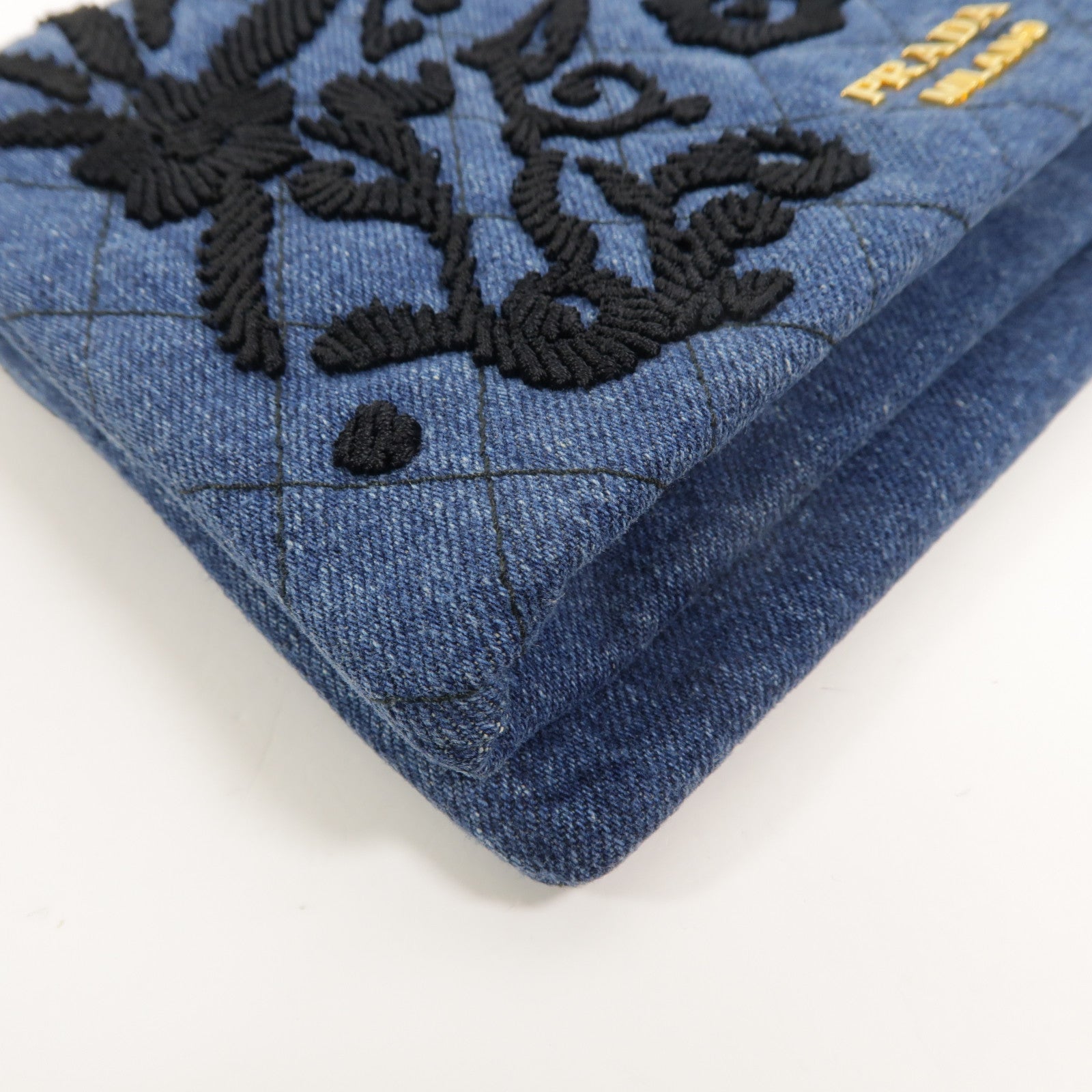 PRADA 牛仔布Clutch手拿包