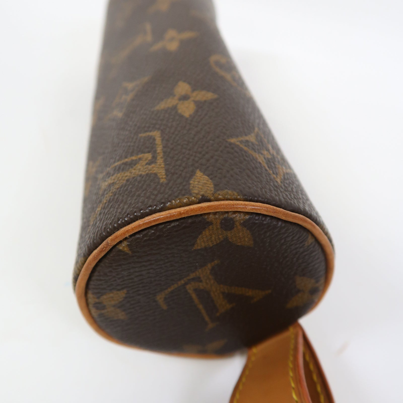 LOUIS VUITTON Monogram Pencil Case金扣筆袋啡色