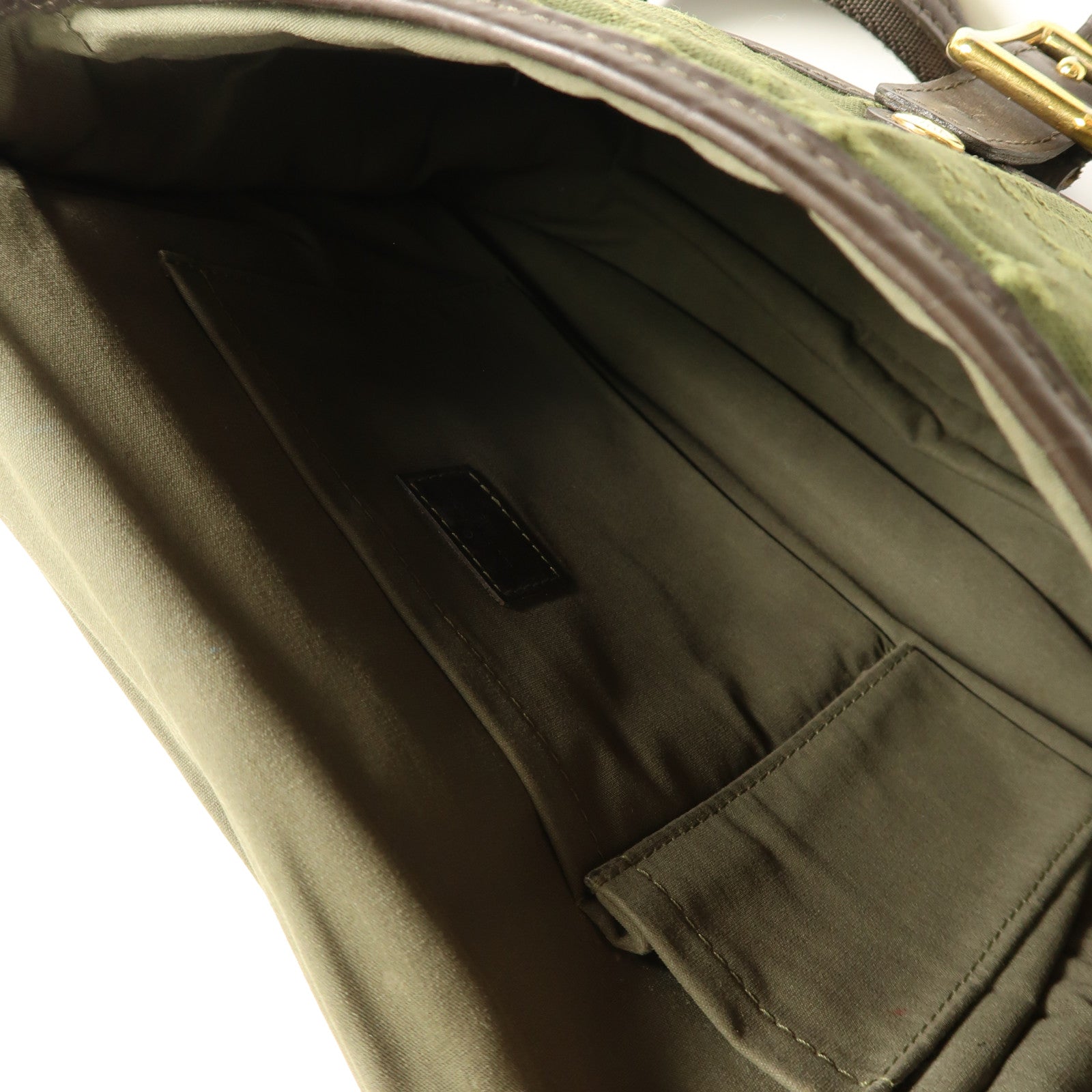 LOUIS VUITTON 帆布/皮革Mini Marjoly金扣肩背袋