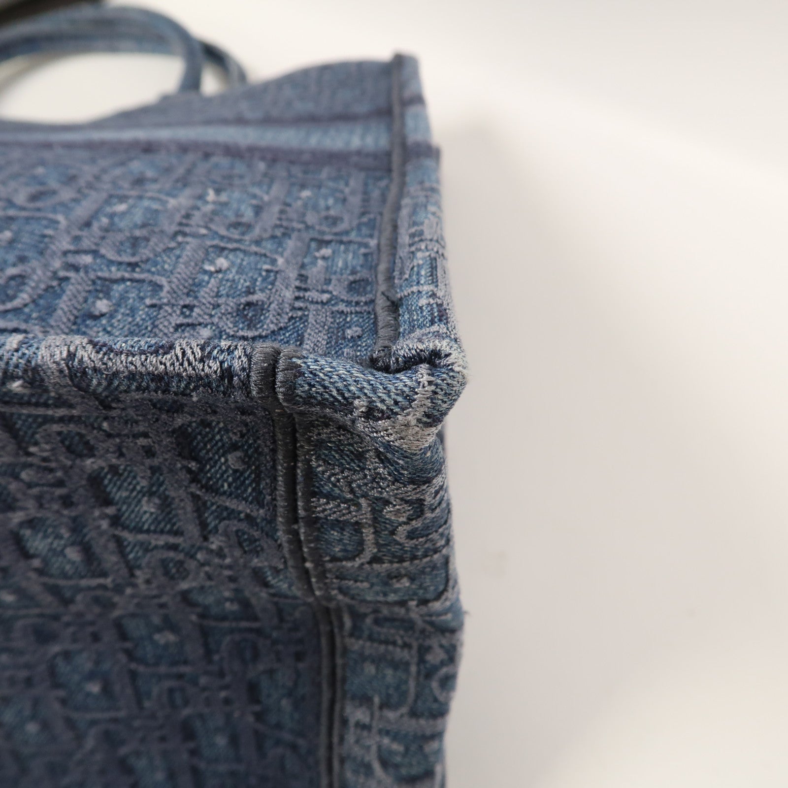 Dior 帆布Book Tote Large手挽袋藍色