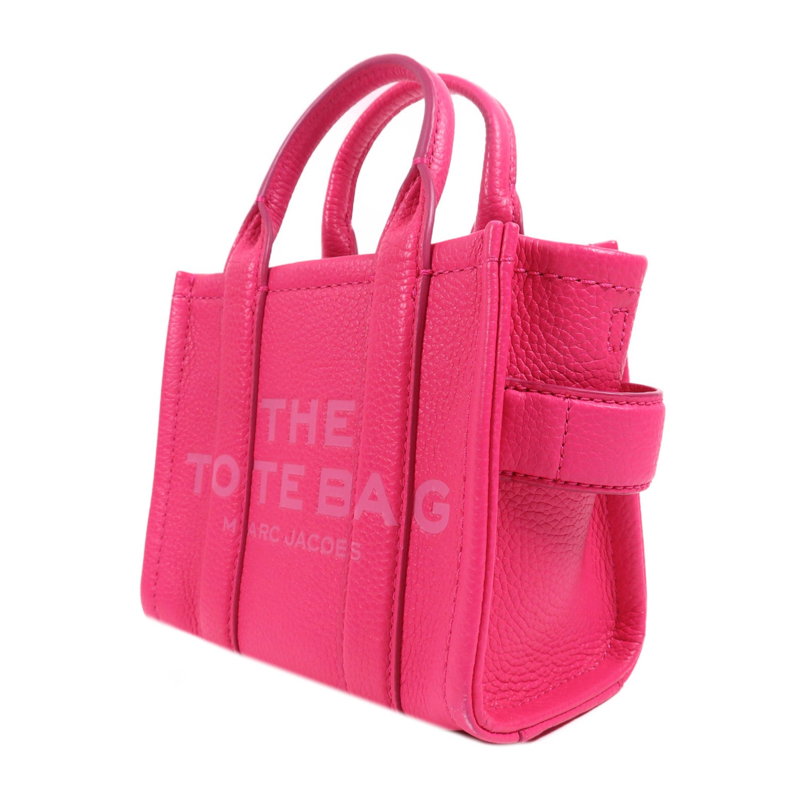 MARC JACOBS 牛皮皮革2 Way Shoulder銀扣手挽肩背兩用袋