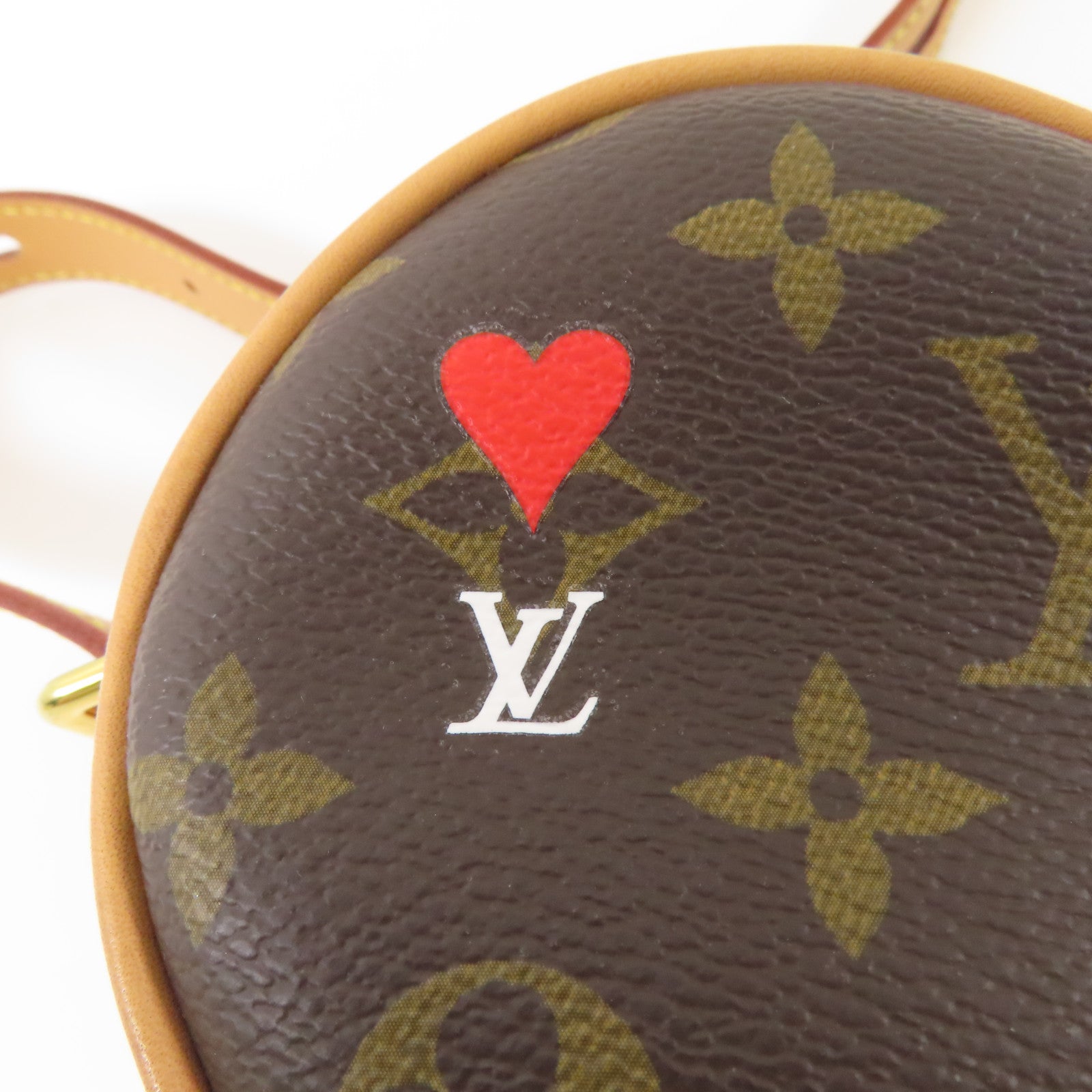 LOUIS VUITTON 【激減優惠】Monogram Game On Coeur金扣肩背袋棕色