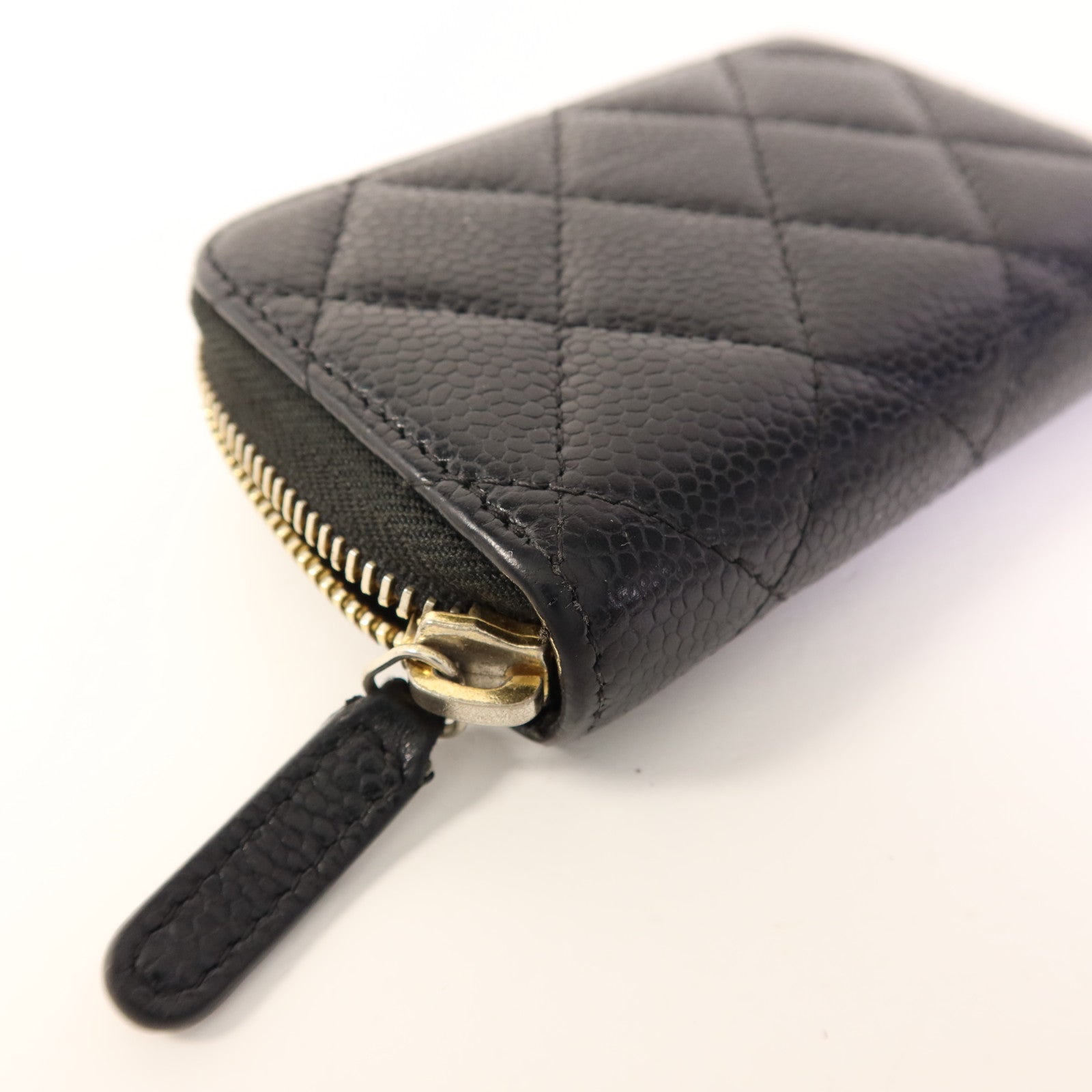 CHANEL 牛皮皮革Card Case銀扣卡片套