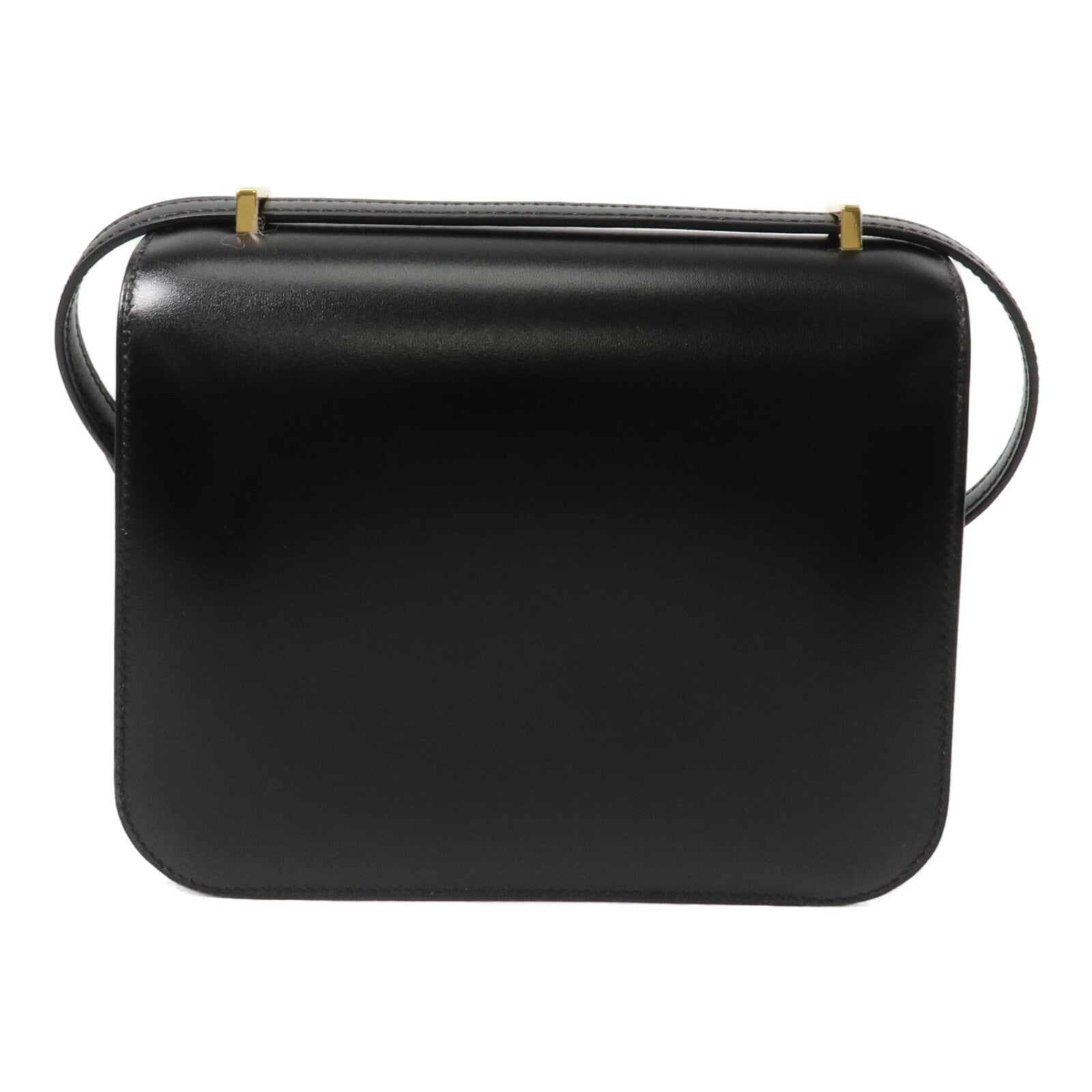 HERMES Box皮革Constance Mini肩背袋Noir