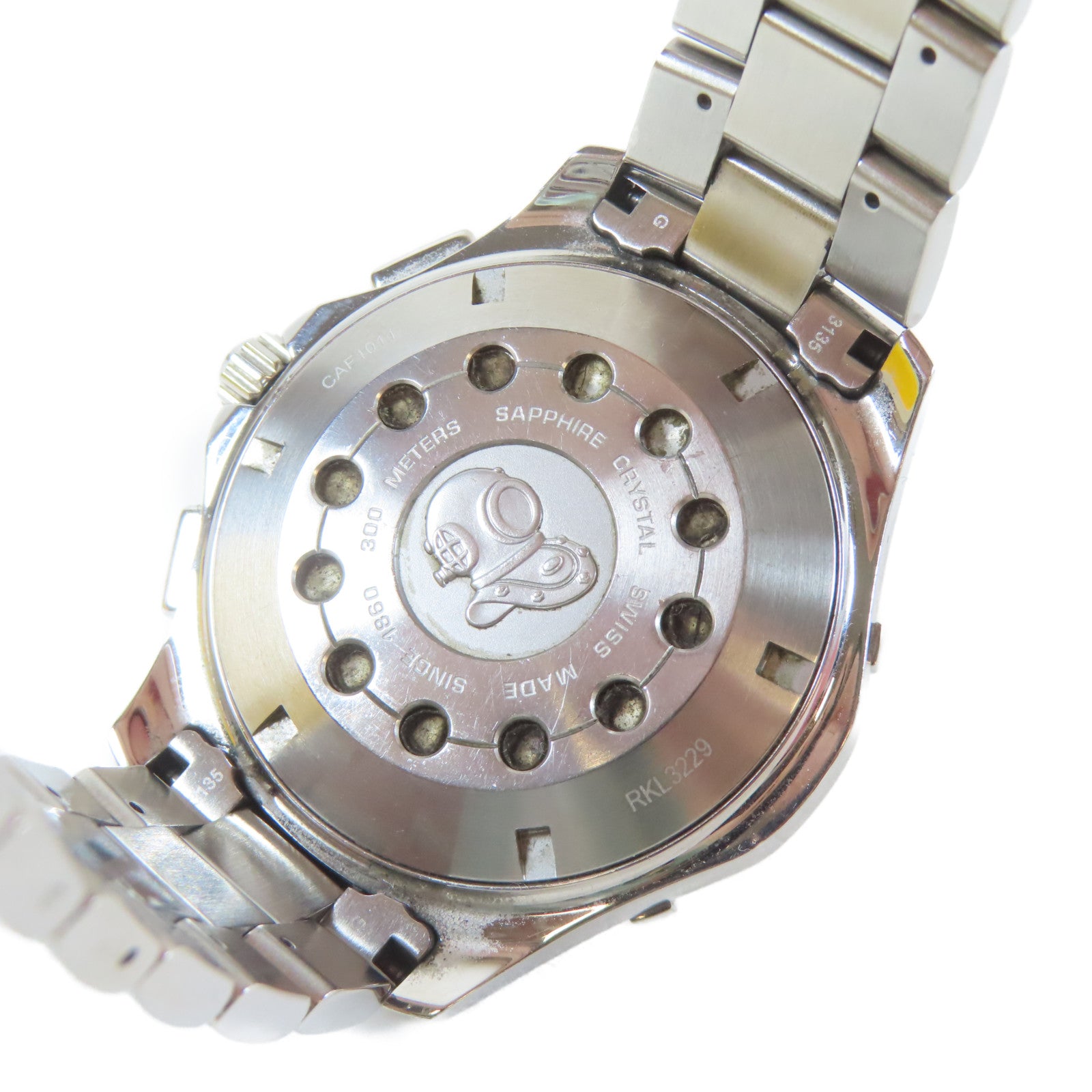TAG HEUER Aquaracer不鏽鋼手錶黃色