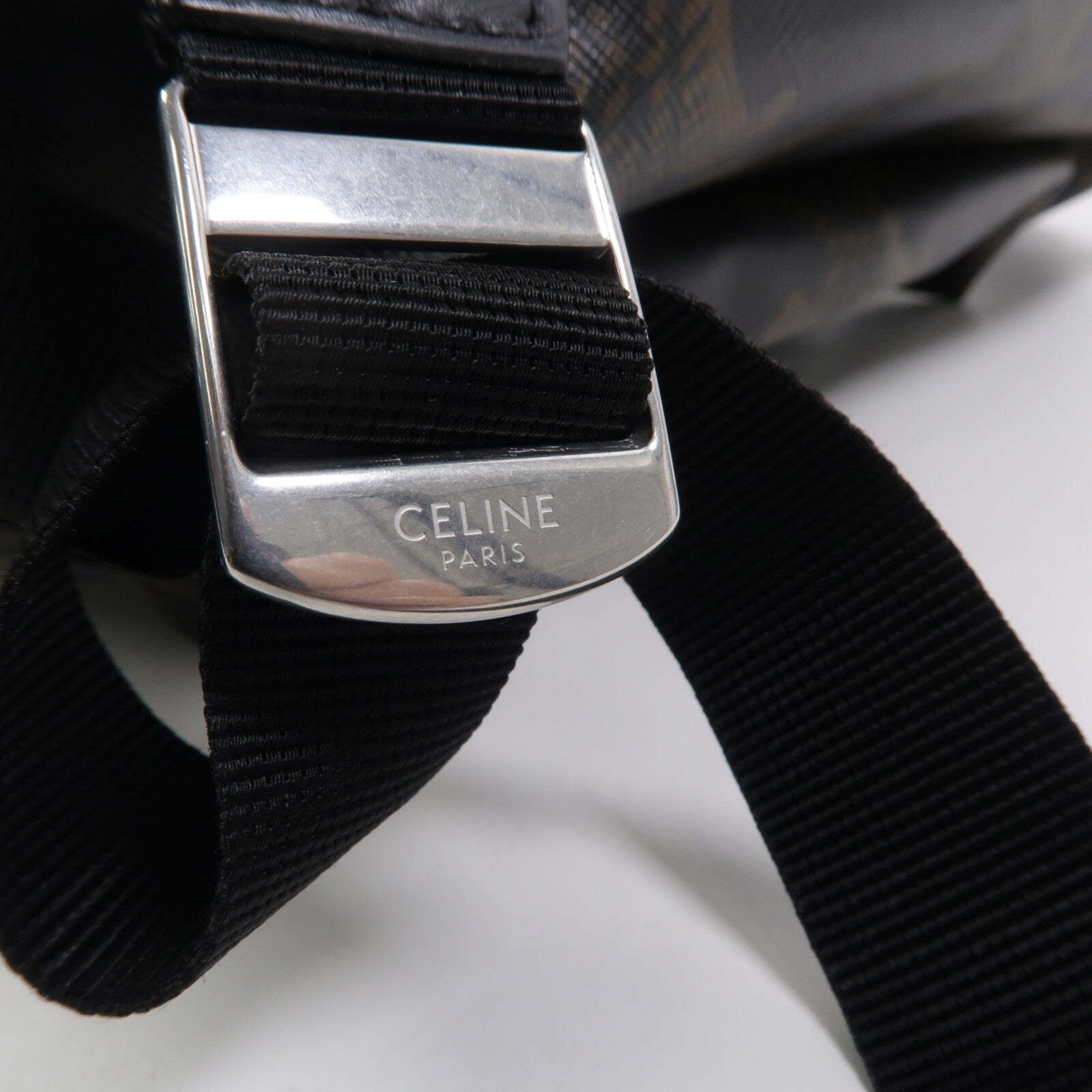 CELINE 塗層帆布Triomphe Backpack背包