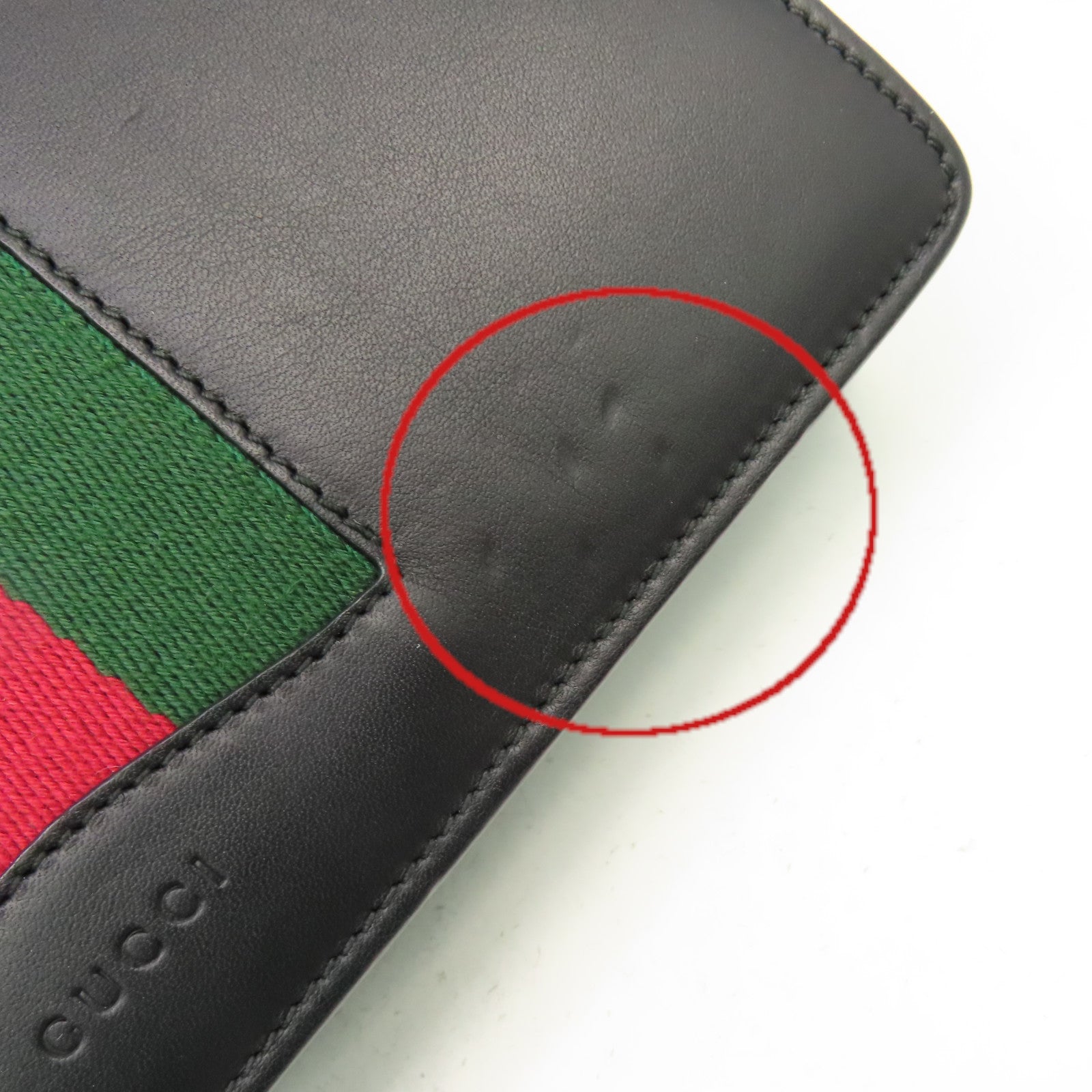 GUCCI 牛皮皮革Chain Shoulder Bag金扣鏈帶肩背袋黑色