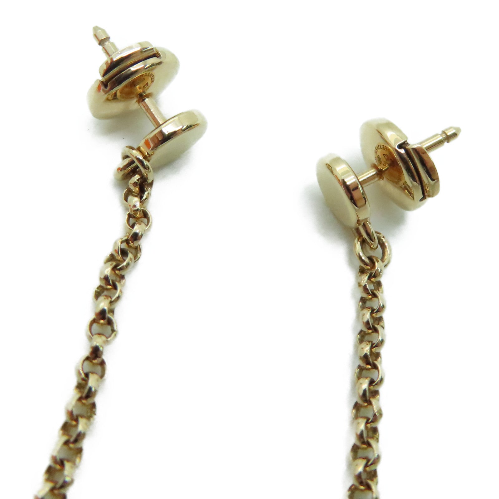 HERMES 18K玫瑰金Hermes Orellies Chaine Amulet耳环