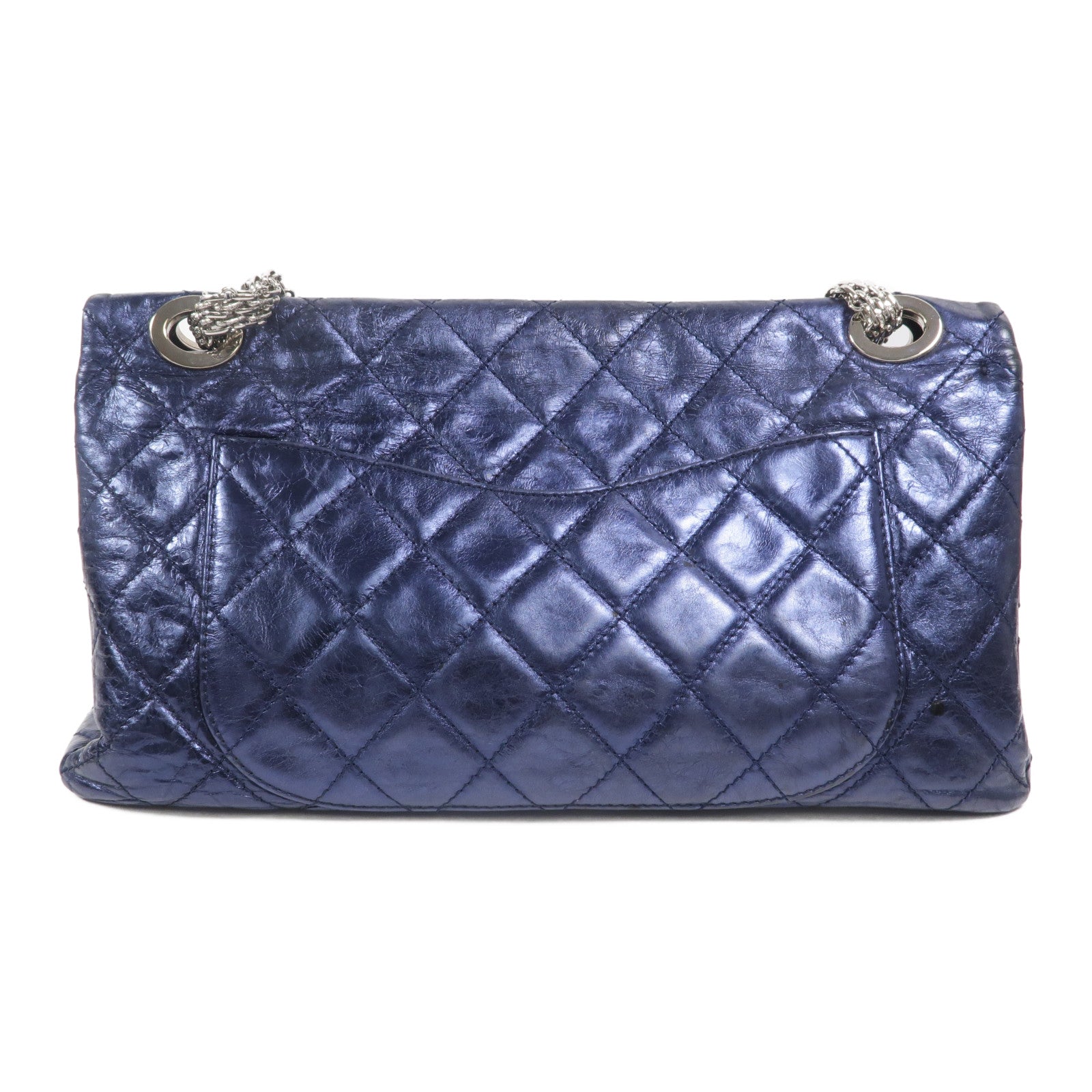 CHANEL 牛皮皮革2.55 Maxi鏈帶肩背袋