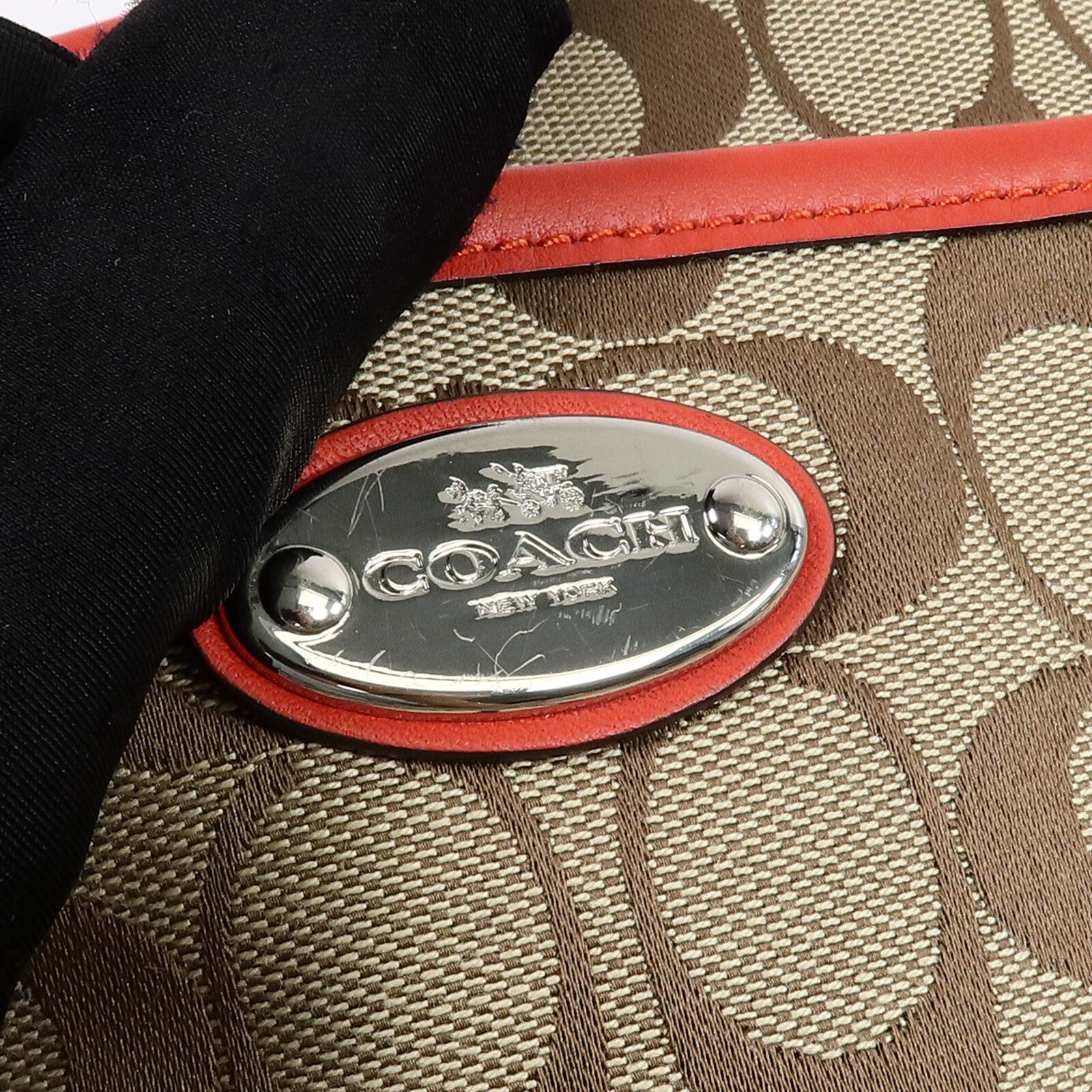 COACH 帆布Shoulder Bag肩背袋