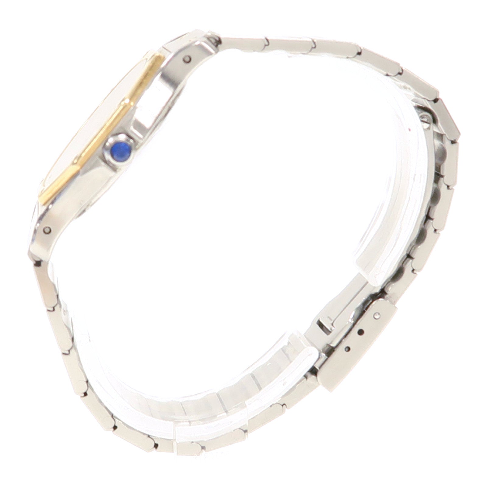CARTIER Santos Octagon不鏽鋼手錶石英機芯米色