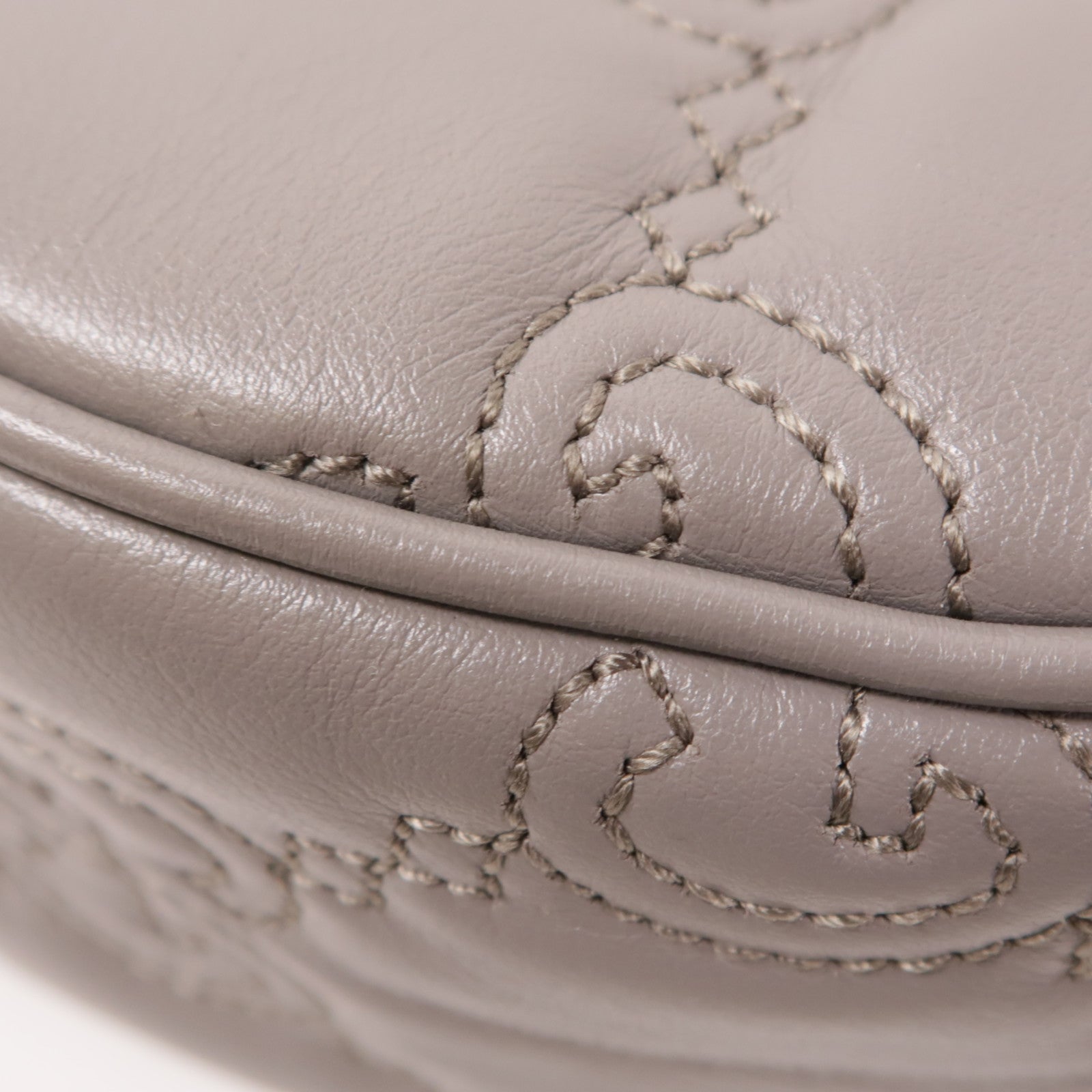 GUCCI 牛皮皮革GG Matelasse金扣鏈帶手挽肩背兩用袋